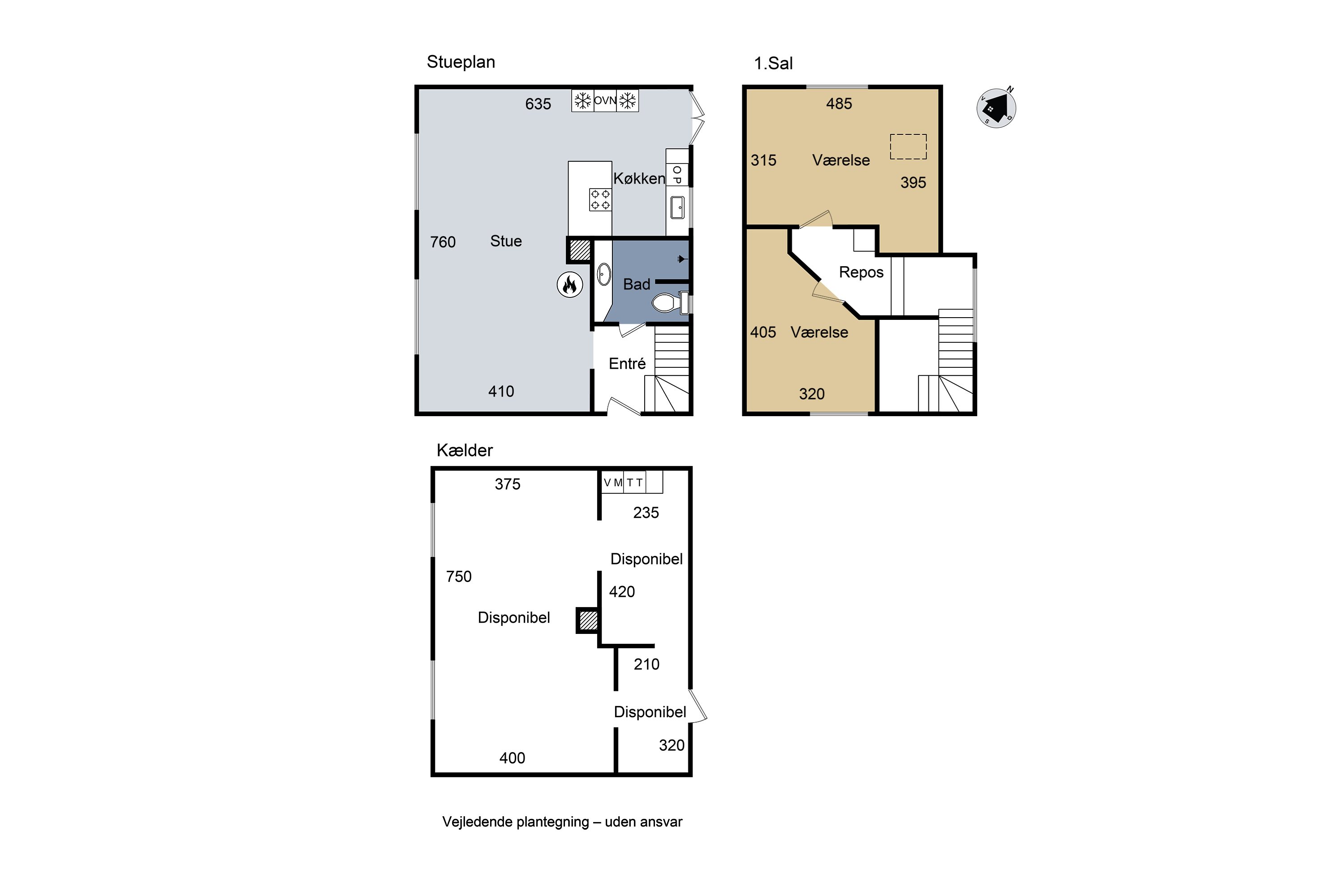 Plantegninger billede af Rosenkildevej 34, 4200 Slagelse