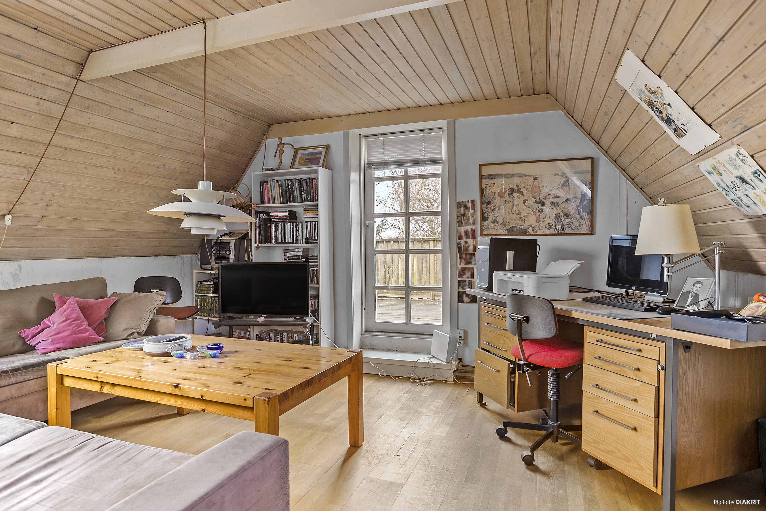 Fremhævet stue billede i fuldskærmstilstand. Billede af Skovrækken 21, Vallø, 4600 Køge