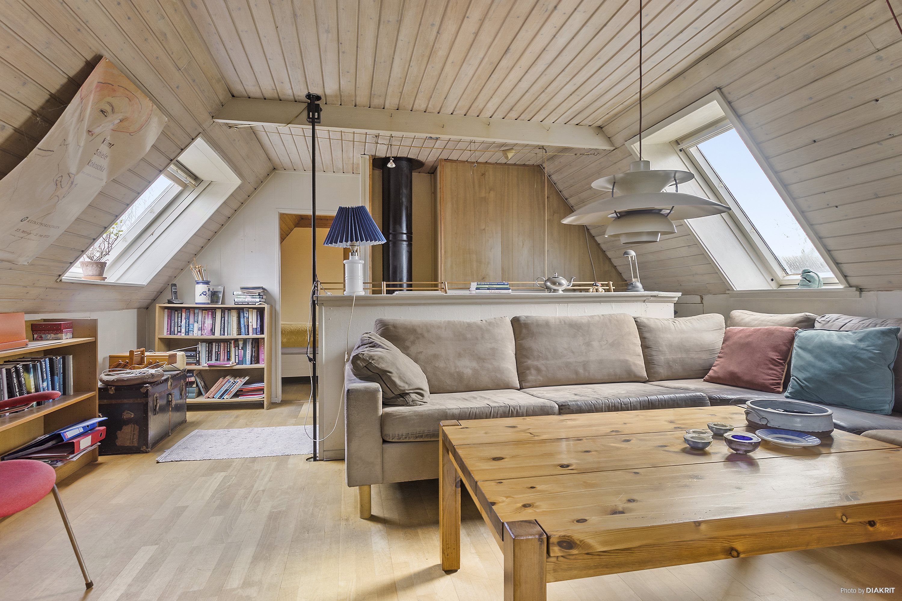 Fremhævet stue billede i fuldskærmstilstand. Billede af Skovrækken 21, Vallø, 4600 Køge