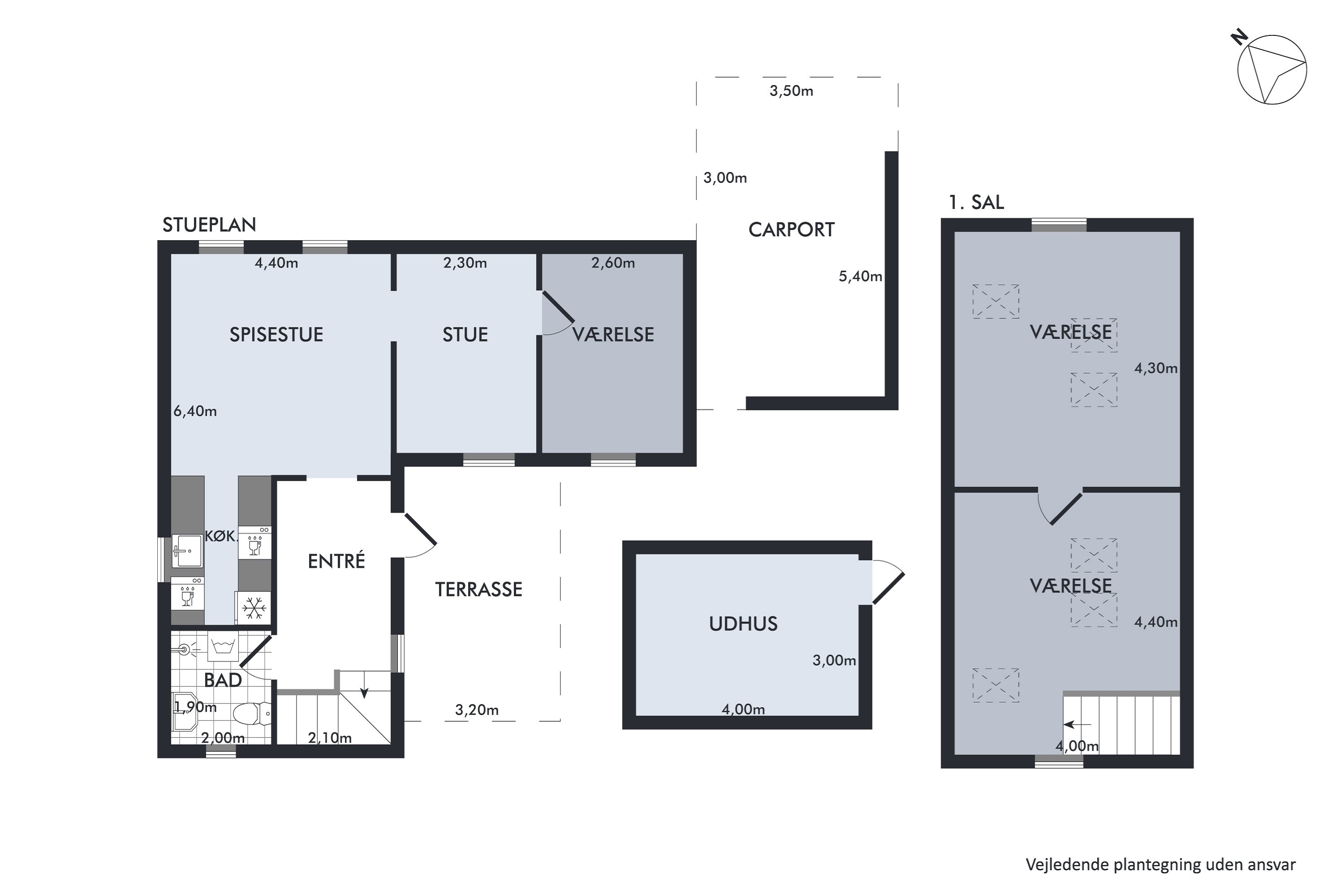 Plantegninger billede af Hf. Rosenvang 18, 2700 Brønshøj