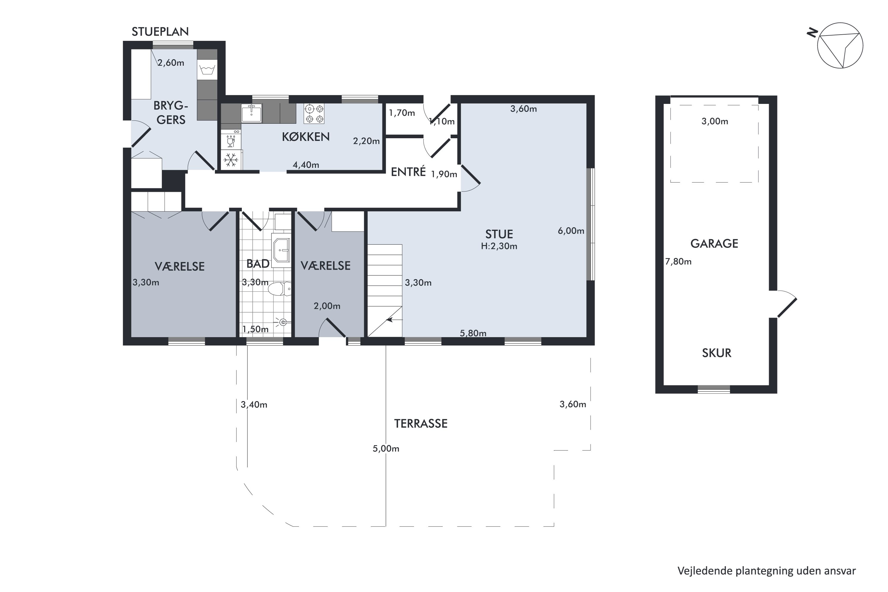 Plantegninger billede af Rylevej 1, Østerby Havn, 9940 Læsø