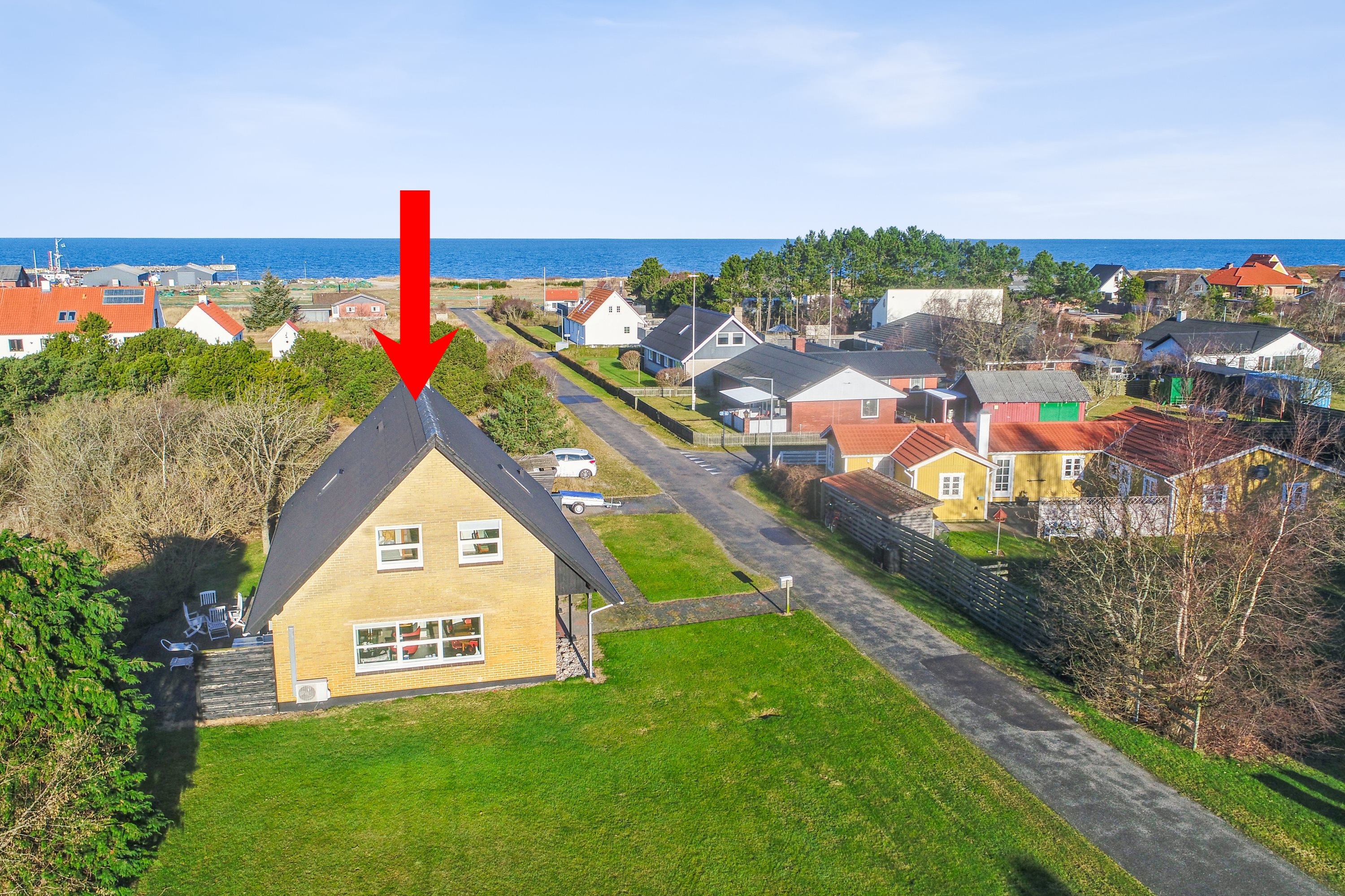 Fremhævet luftfoto billede i fuldskærmstilstand. Billede af Rylevej 1, Østerby Havn, 9940 Læsø