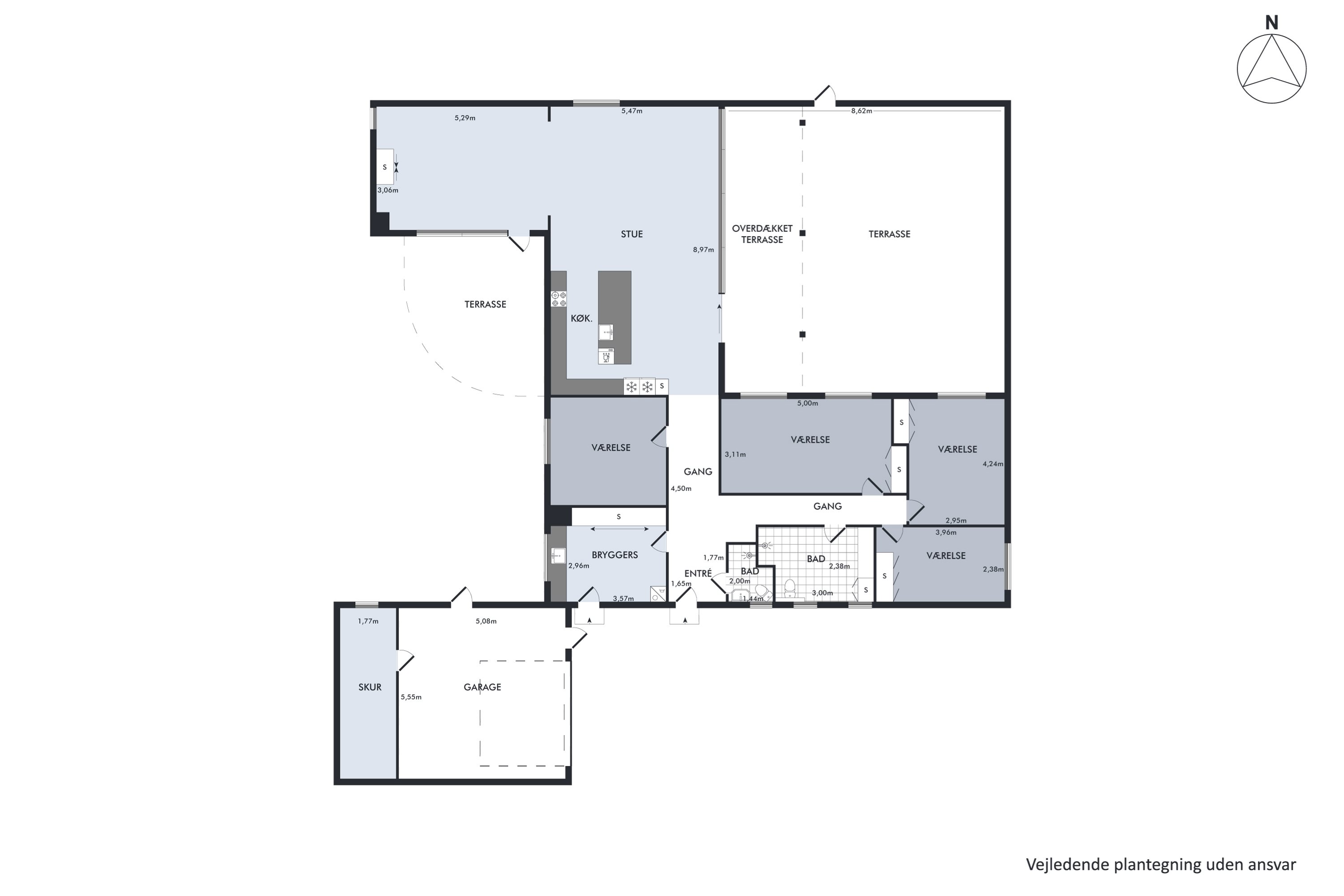 Plantegninger billede af Agertoften 6, Stensballe, 8700 Horsens