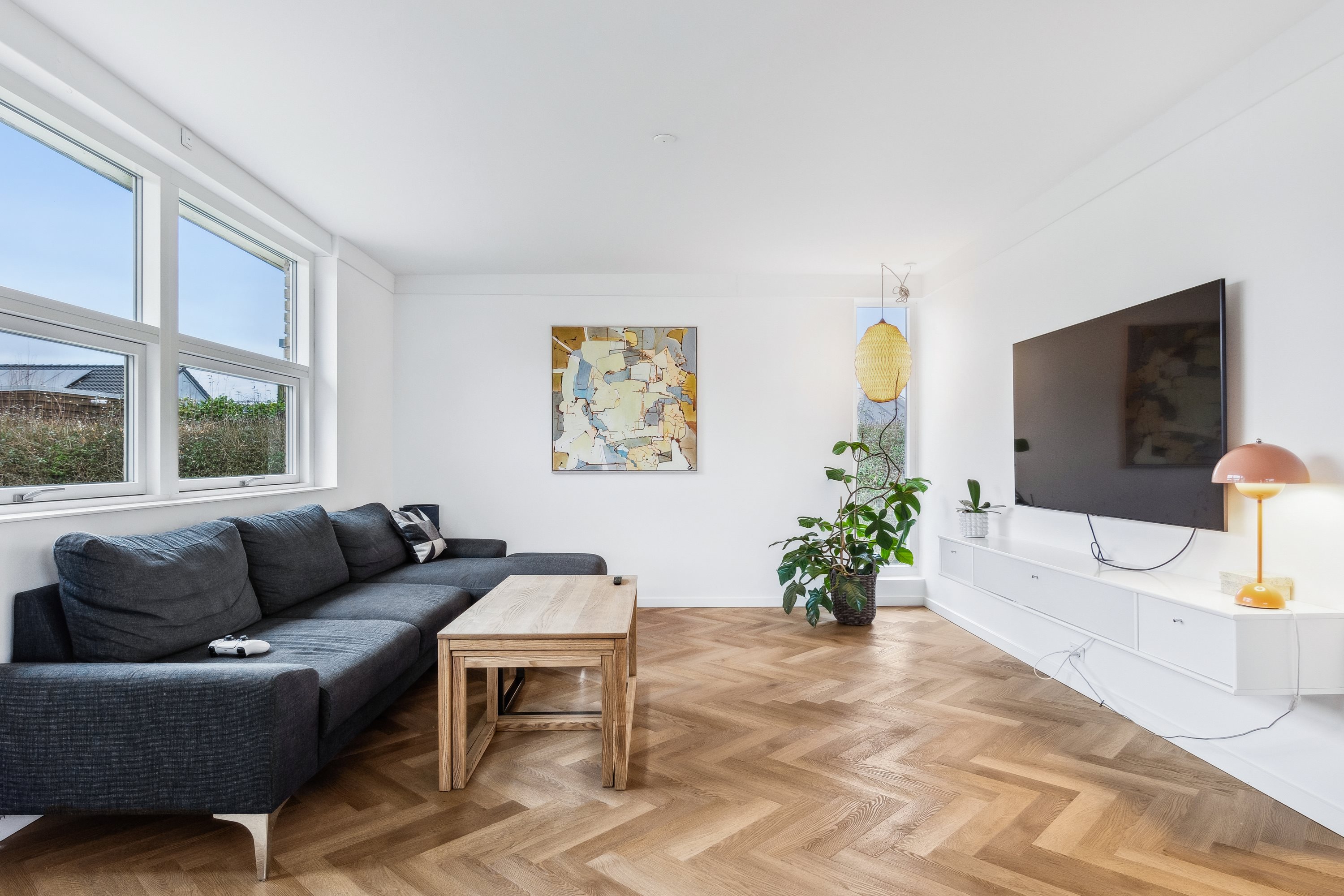 Fremhævet stue billede i fuldskærmstilstand. Billede af Agertoften 6, Stensballe, 8700 Horsens