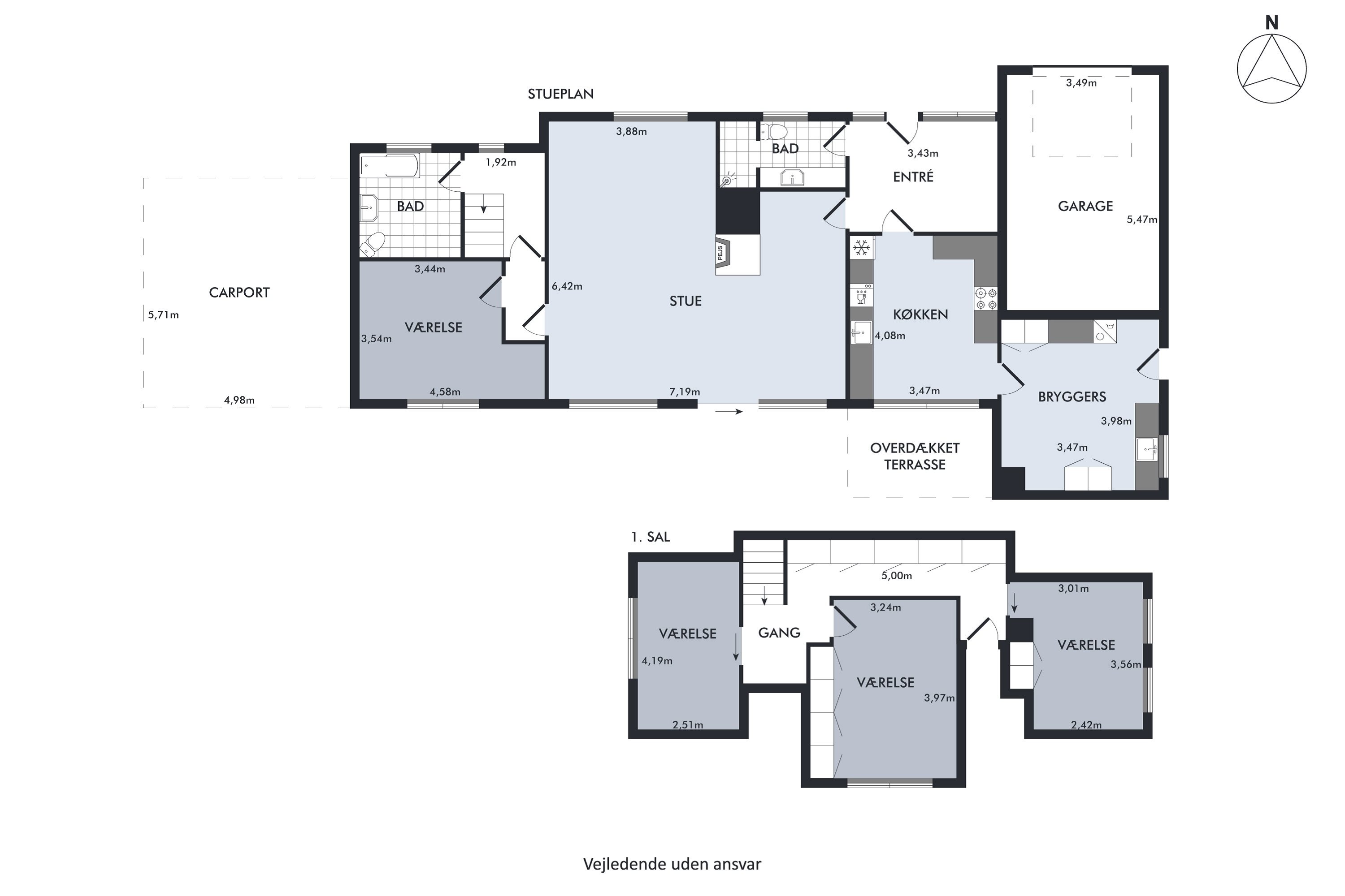 Plantegninger billede af Hellesøvej 3, Holm, 6430 Nordborg