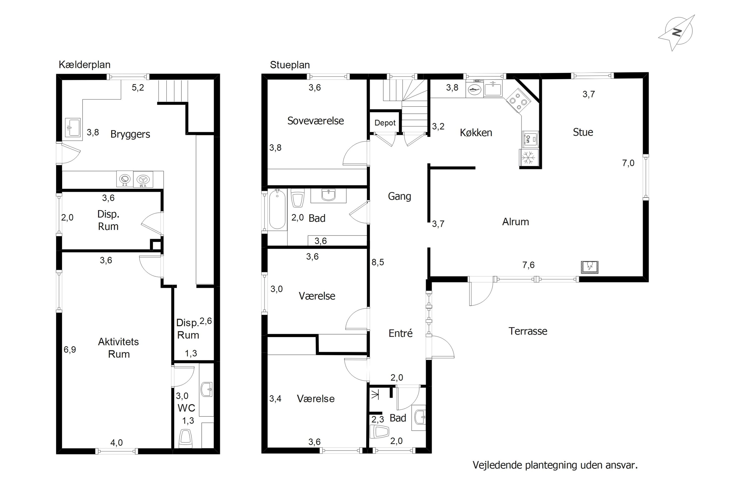 Plantegninger billede af Ålykken 7, 6710 Esbjerg V
