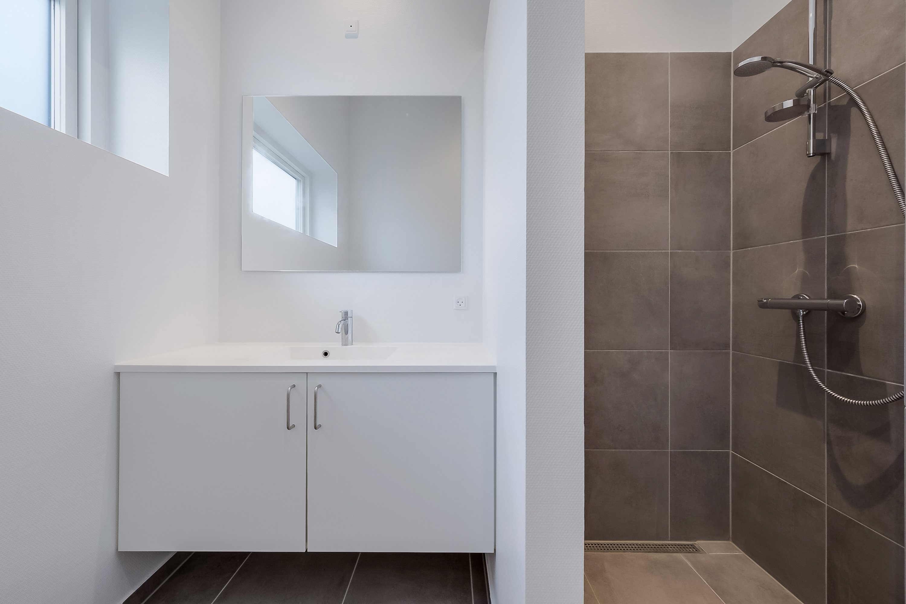 Fremhævet badeværelse billede i fuldskærmstilstand. Billede af Ved Vandet 3, 5800 Nyborg