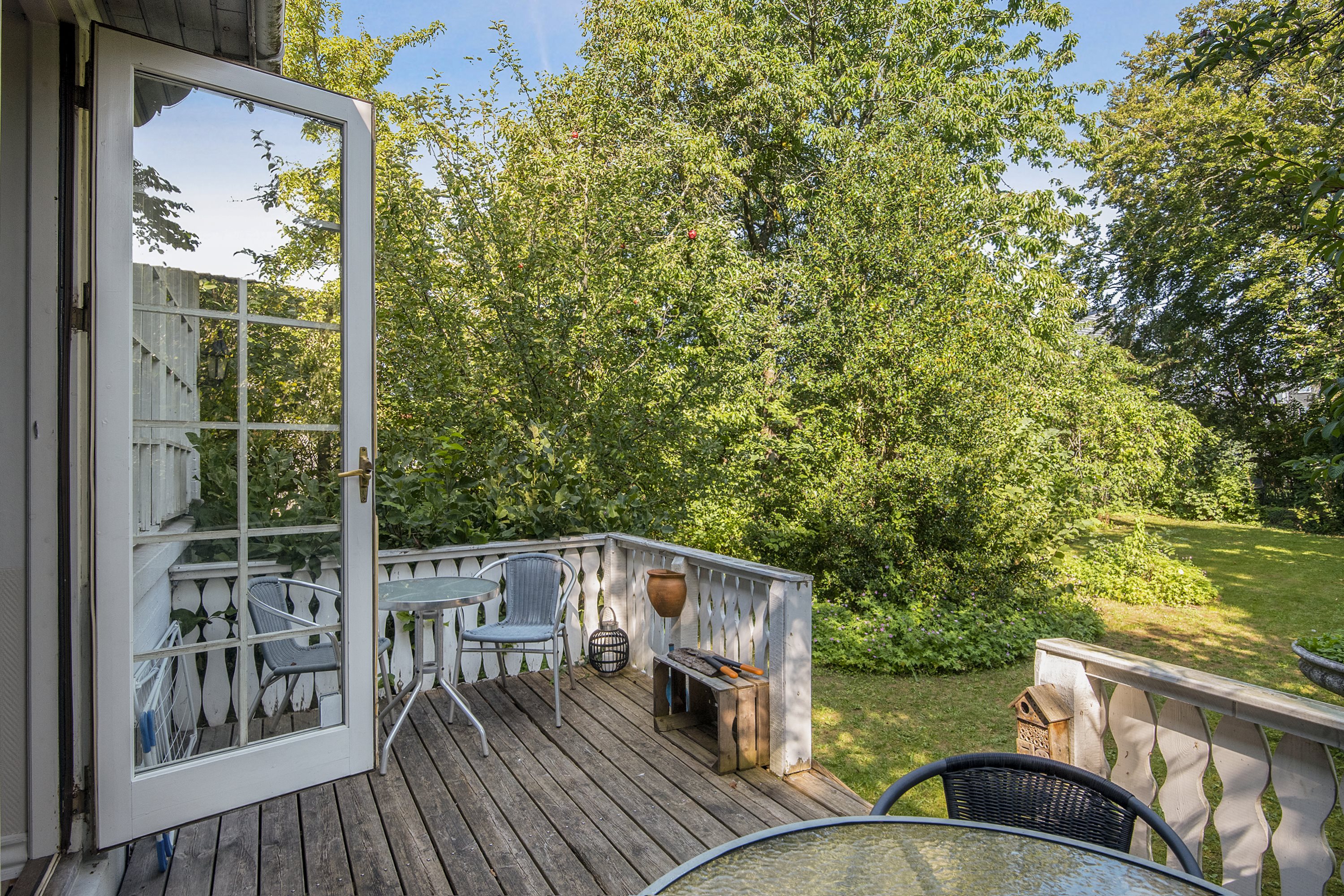 Fremhævet terrasse billede i fuldskærmstilstand. Billede af Odensevej 1, Hjallese, 5260 Odense S