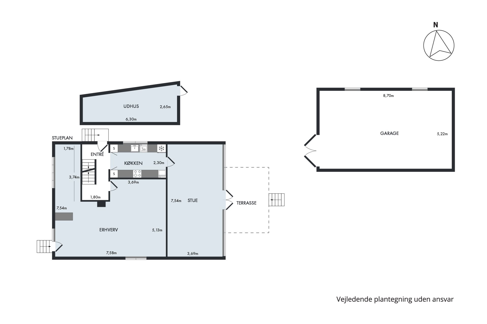 Plantegninger billede af Odensevej 1, Hjallese, 5260 Odense S