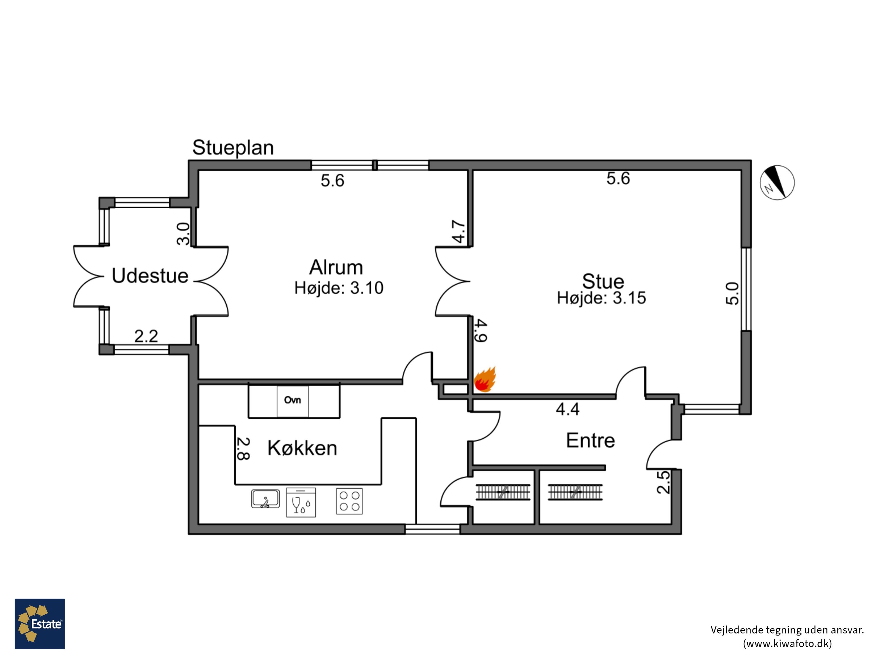 Plantegninger billede af Kongensgade 26, 4800 Nykøbing F
