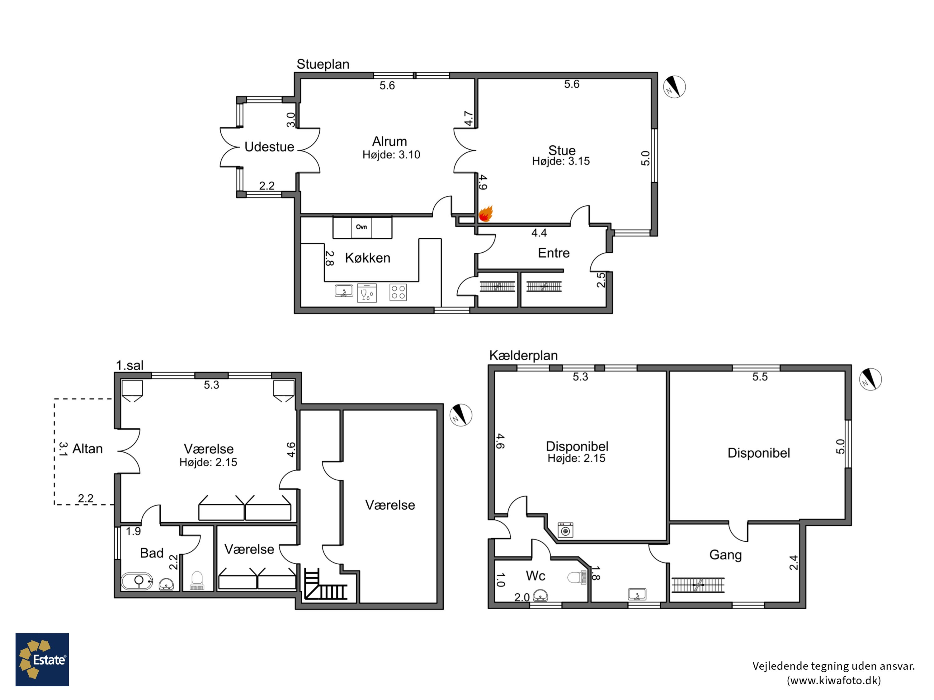 Plantegninger billede af Kongensgade 26, 4800 Nykøbing F