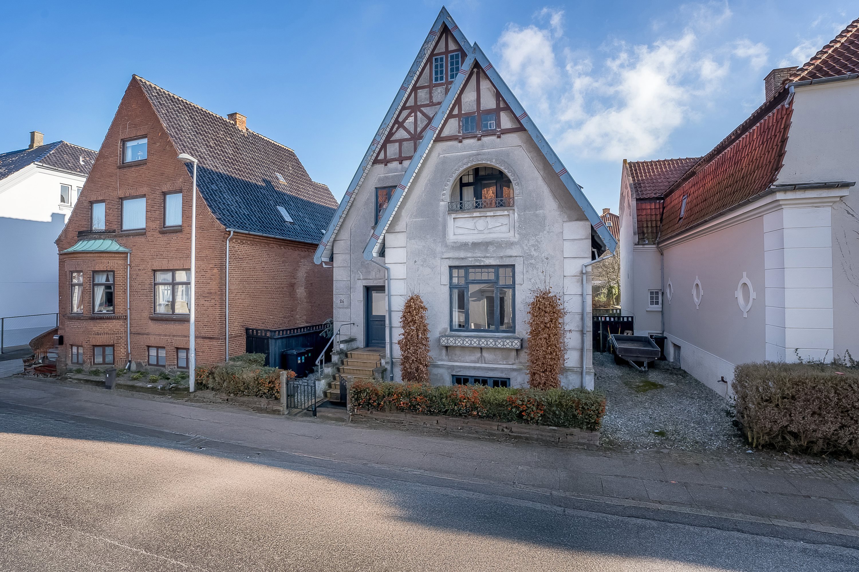 Fremhævet facade billede i fuldskærmstilstand. Billede af Kongensgade 26, 4800 Nykøbing F