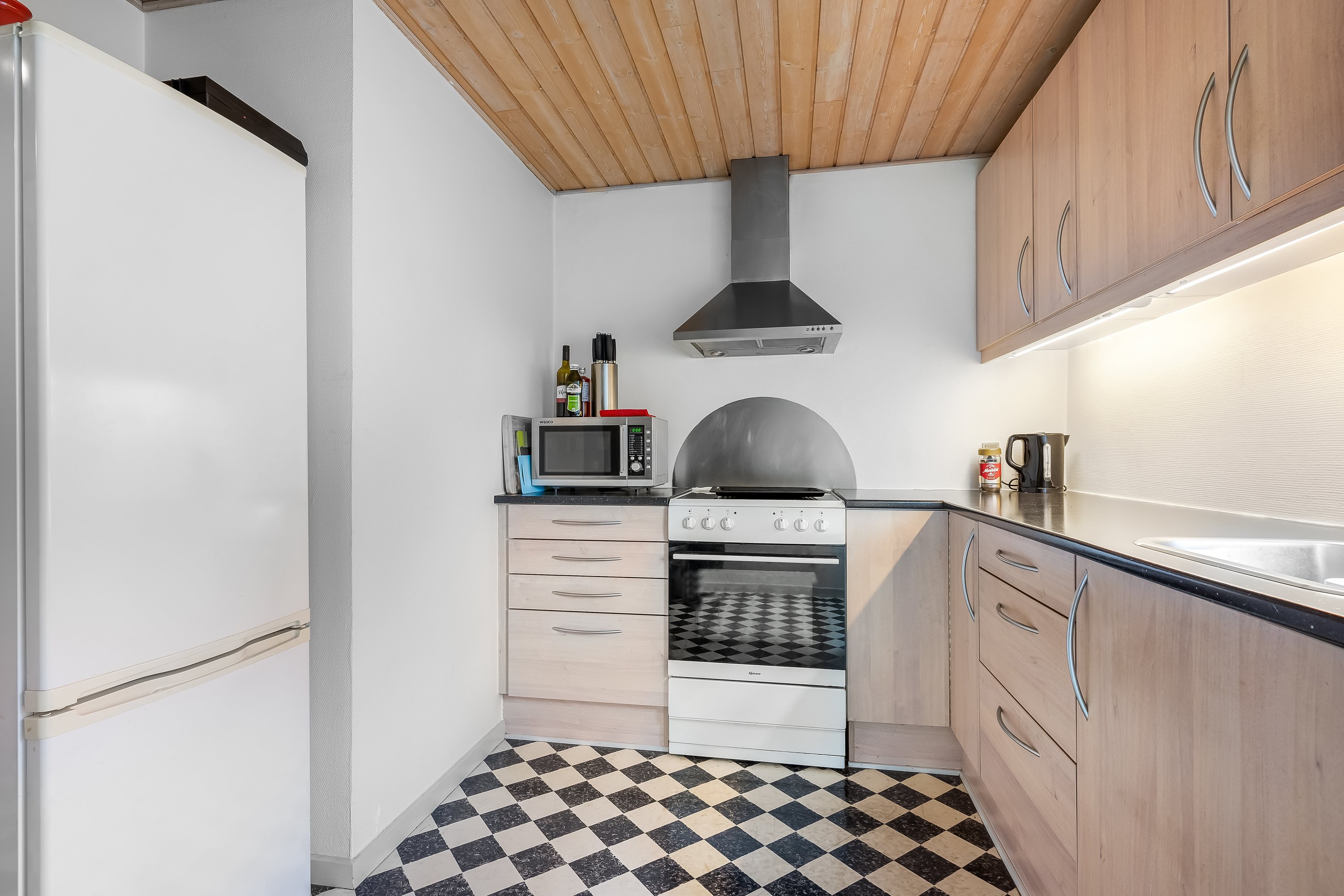 Fremhævet køkken billede i fuldskærmstilstand. Billede af Langgade 48, 7550 Sørvad