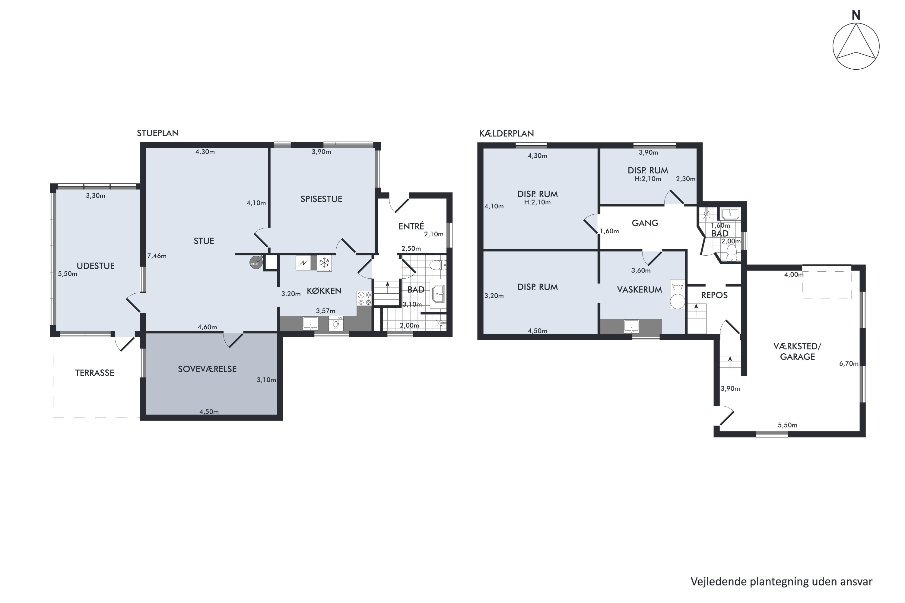 Plantegninger billede af Hovedgårdvej 2, 8732 Hovedgård