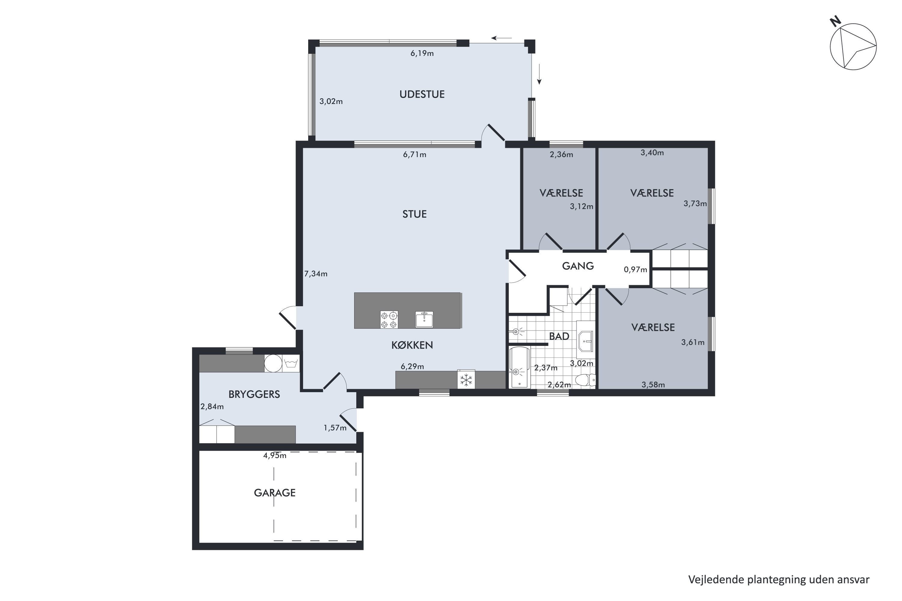 Plantegninger billede af Ternebakkevej 65, 8700 Horsens