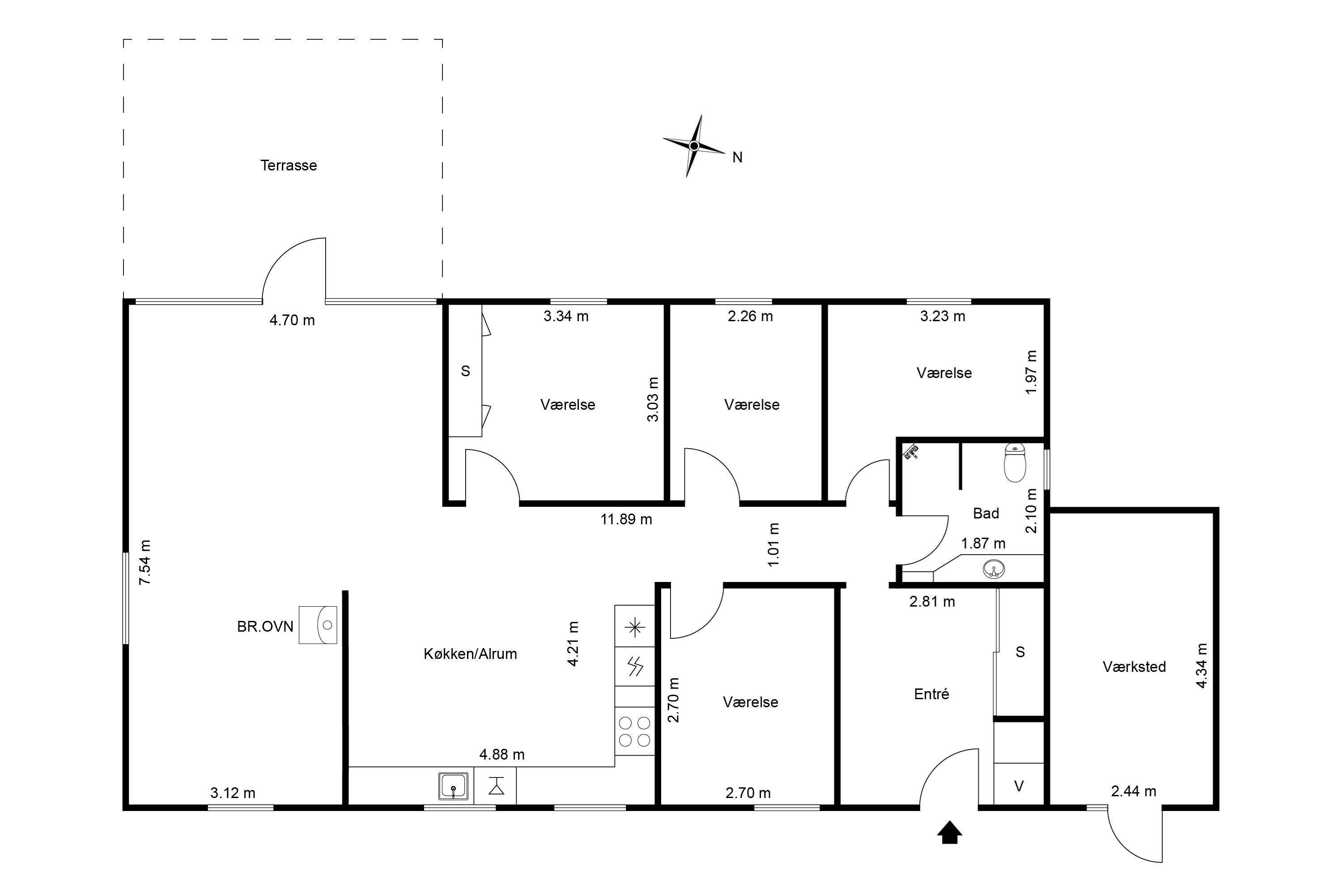 Plantegninger billede af Idræts Alle 9, Stenhøj, 9900 Frederikshavn