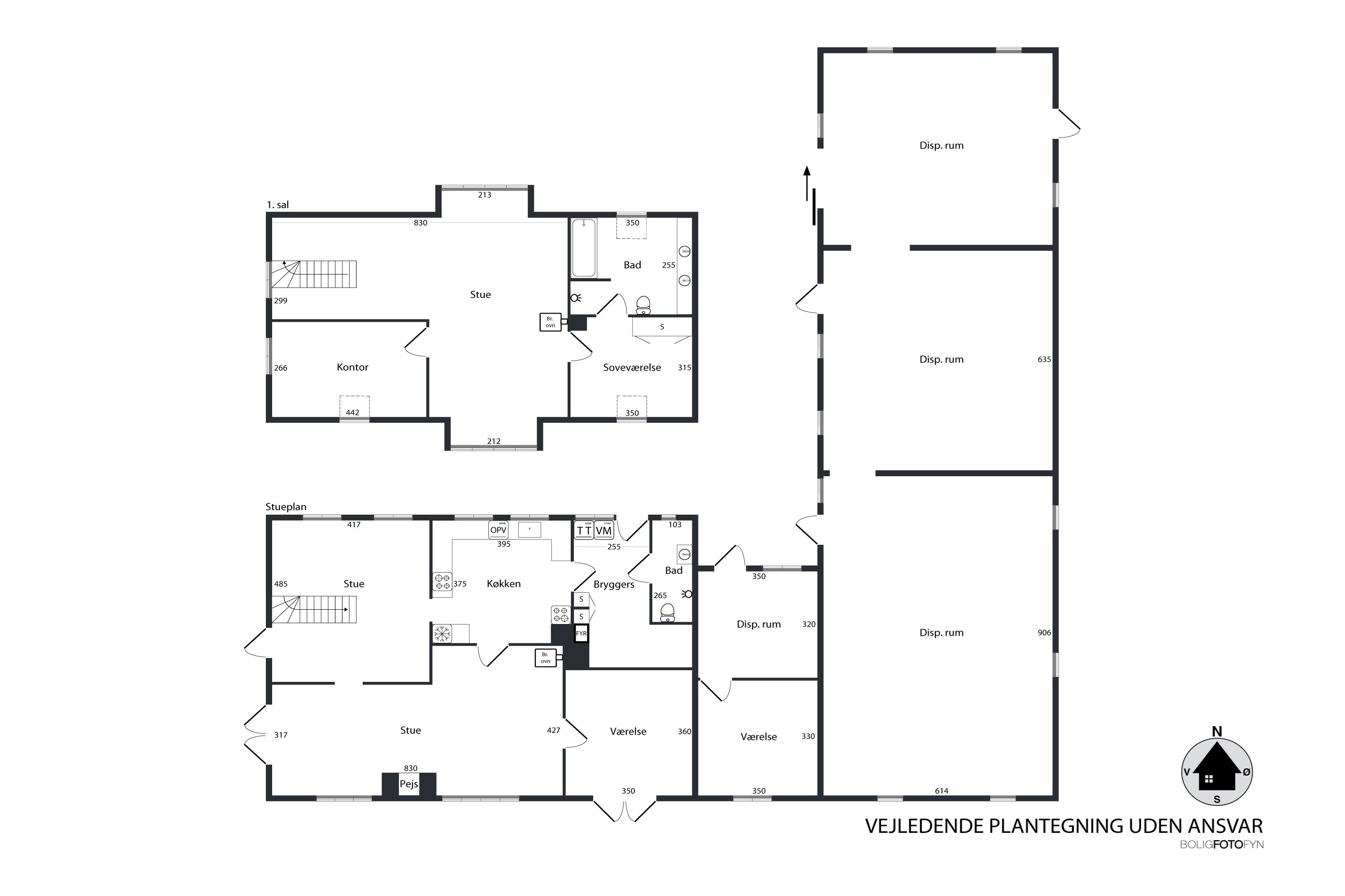 Plantegninger billede af Radbyvej 7, Allested, 5672 Broby