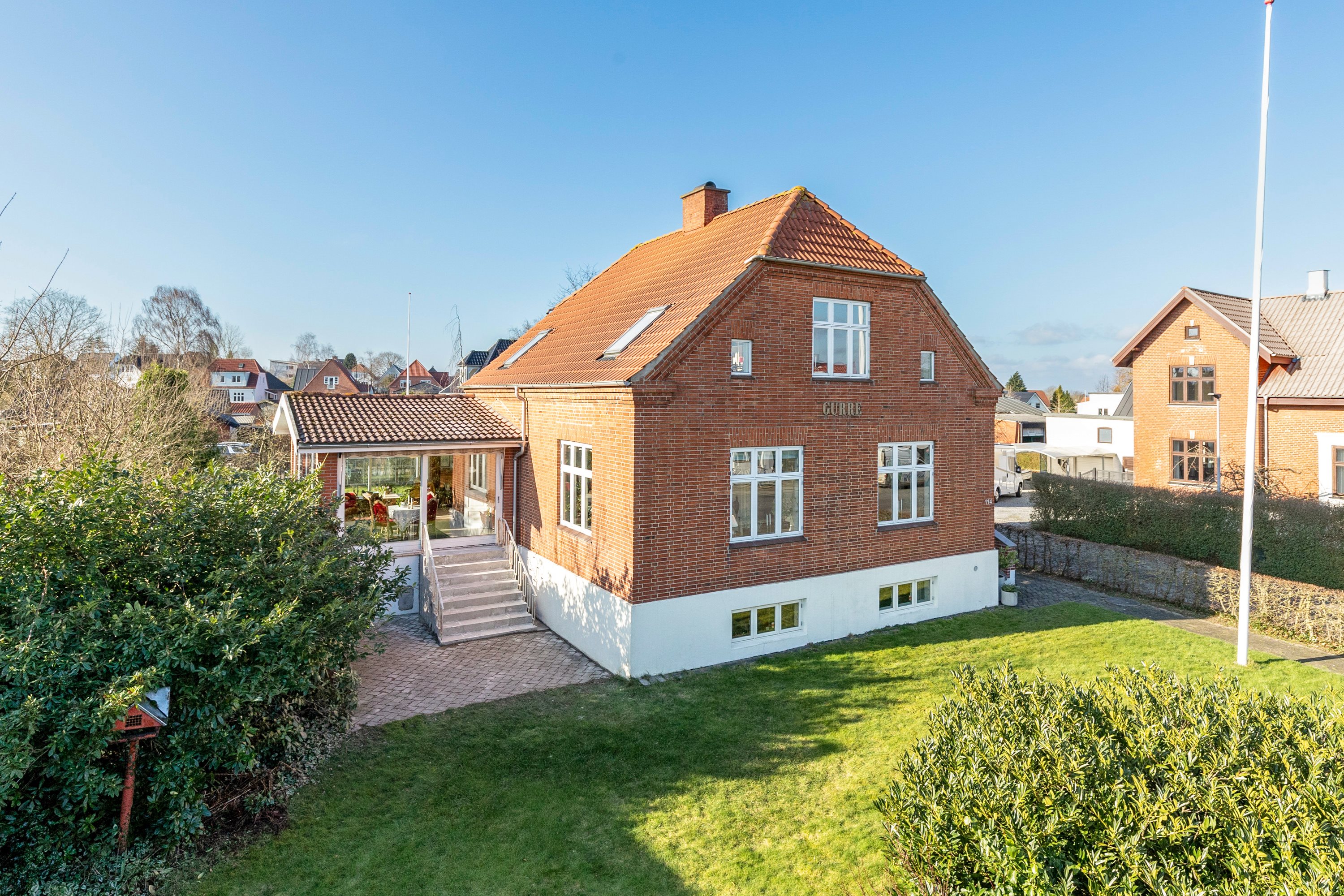 Fremhævet mastefoto billede i fuldskærmstilstand. Billede af Haderslevvej 114, 6000 Kolding