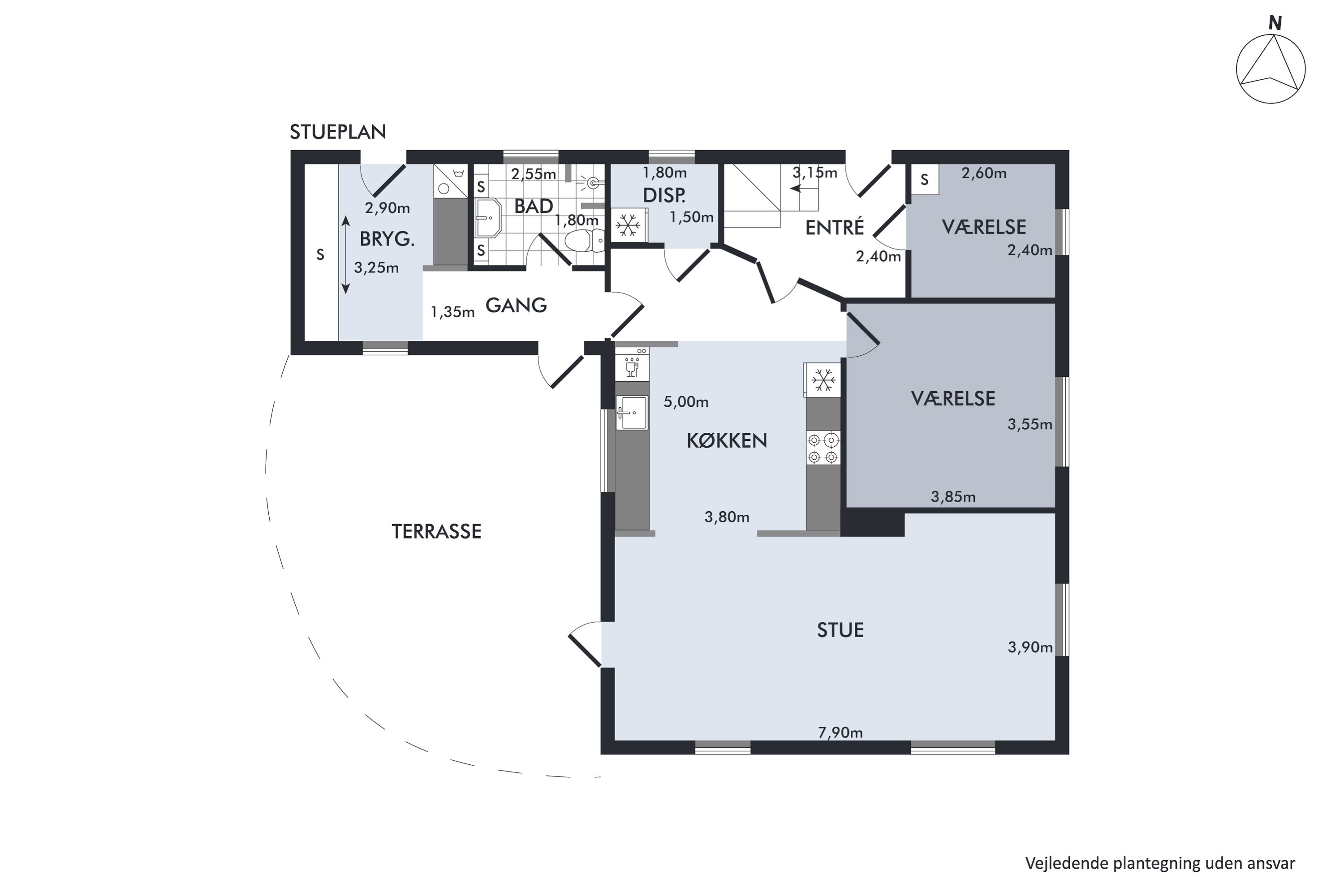 Plantegninger billede af Hadsundvej 336, 9260 Gistrup