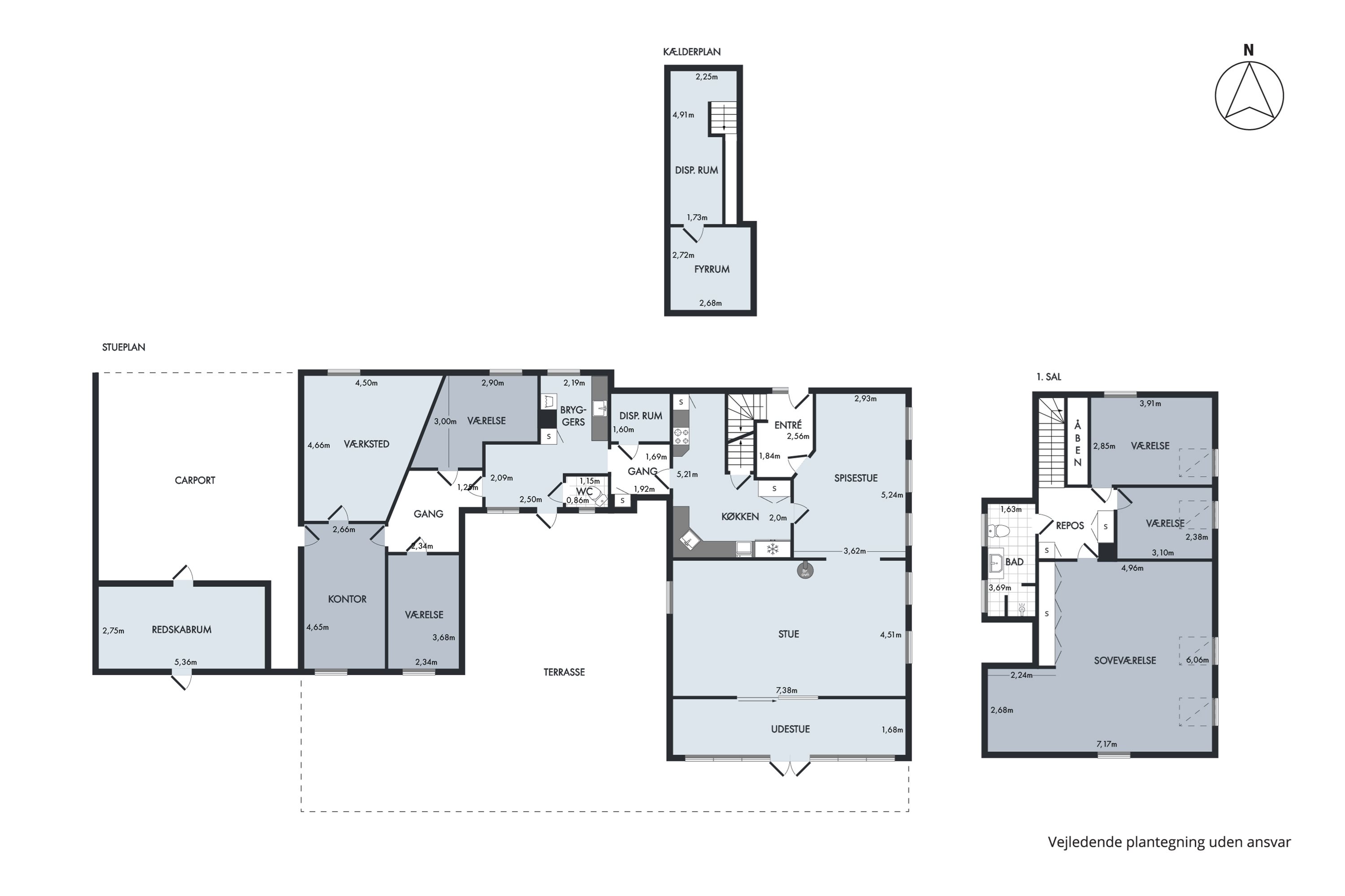 Plantegninger billede af Hovgyden 1, Jordløse, 5683 Haarby