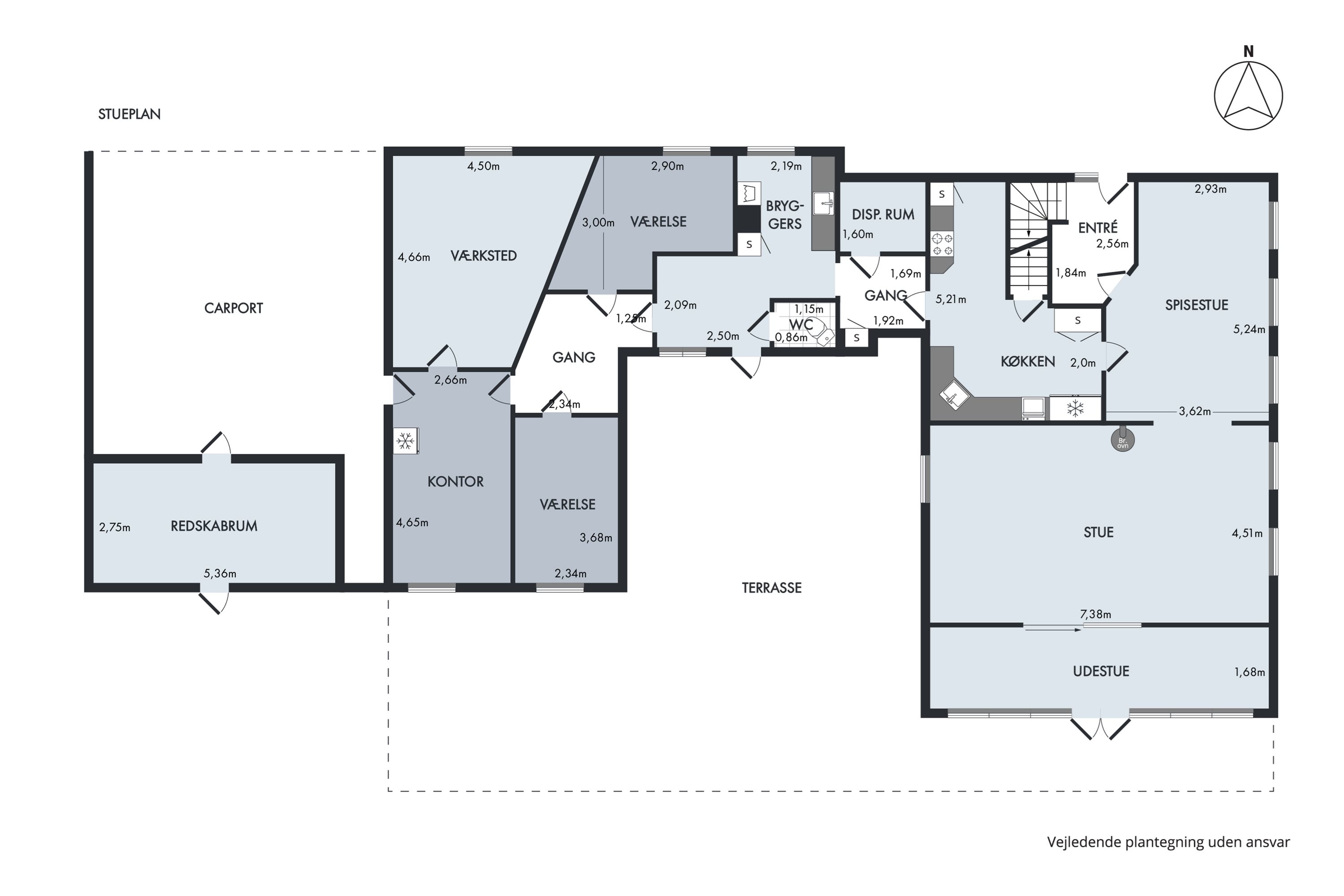 Plantegninger billede af Hovgyden 1, Jordløse, 5683 Haarby