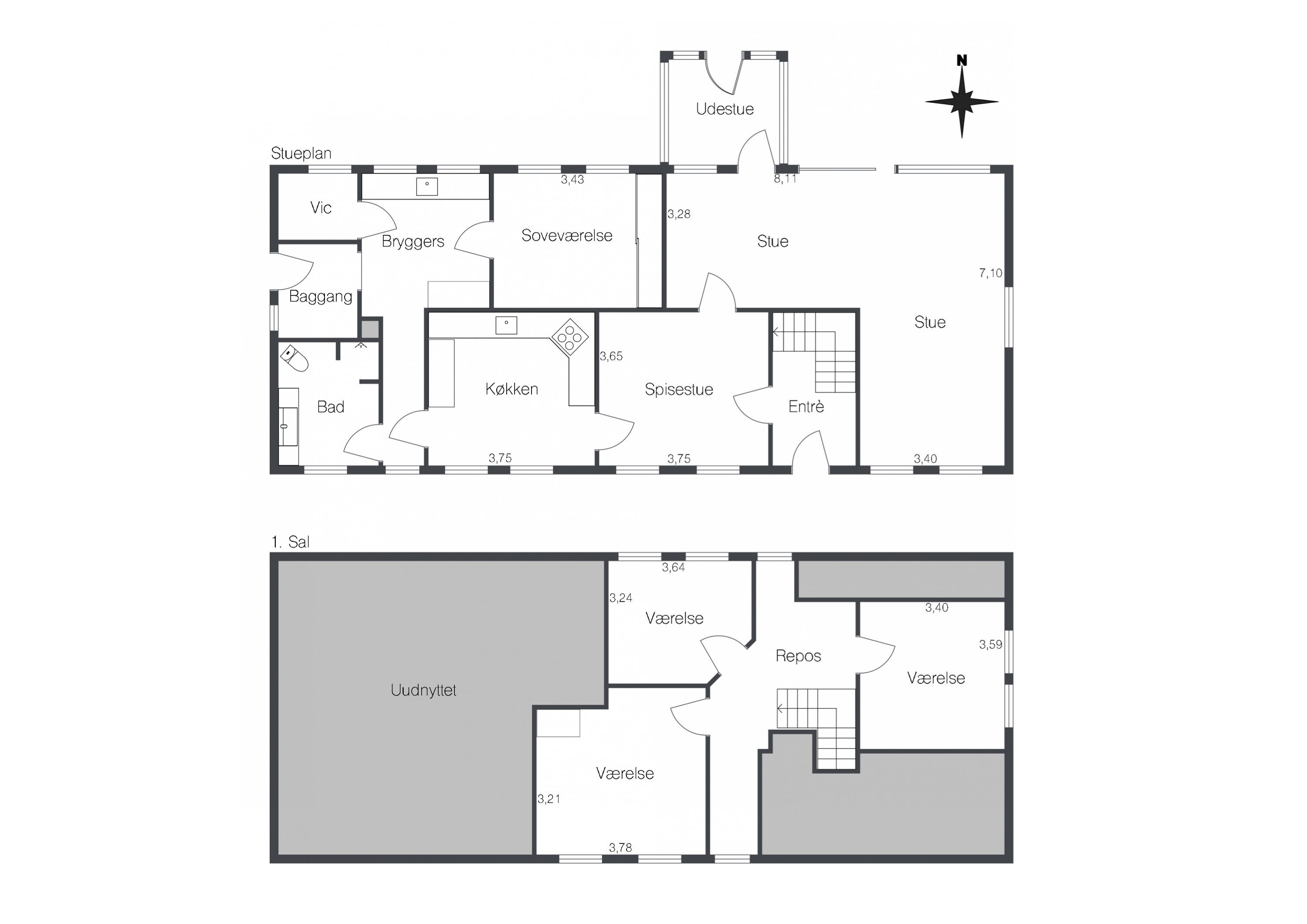 Plantegninger billede af Munkedalsvej 103, Snarup, 9800 Hjørring