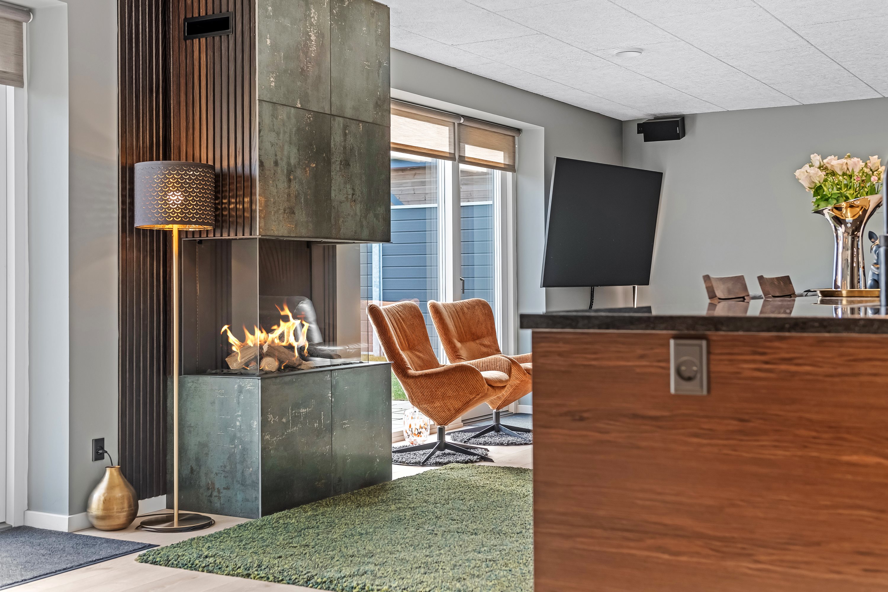 Fremhævet stue billede i fuldskærmstilstand. Billede af Sognstrupvej 7B, Nr Felding, 7500 Holstebro