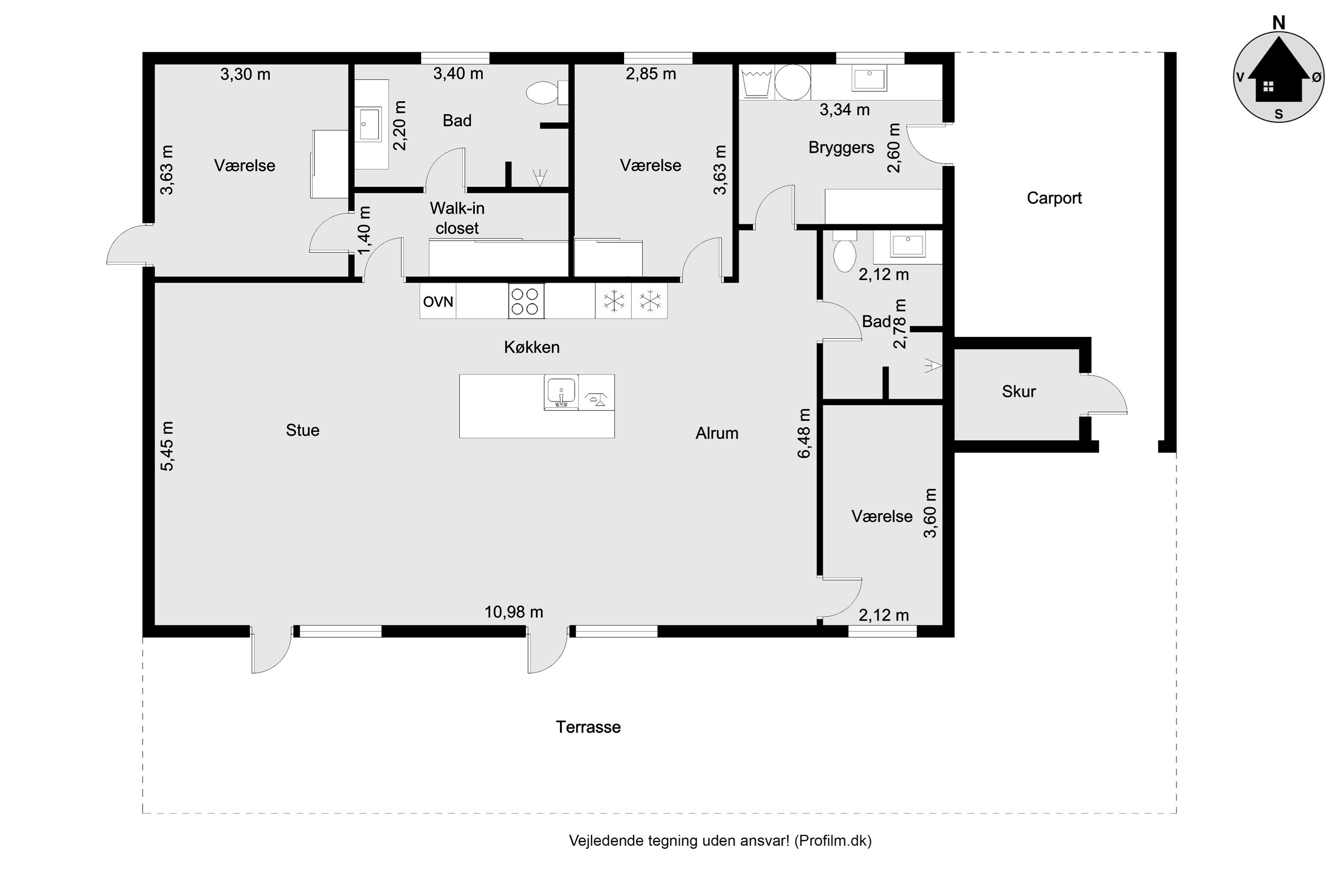 Plantegninger billede af Sognstrupvej 7B, Nr Felding, 7500 Holstebro