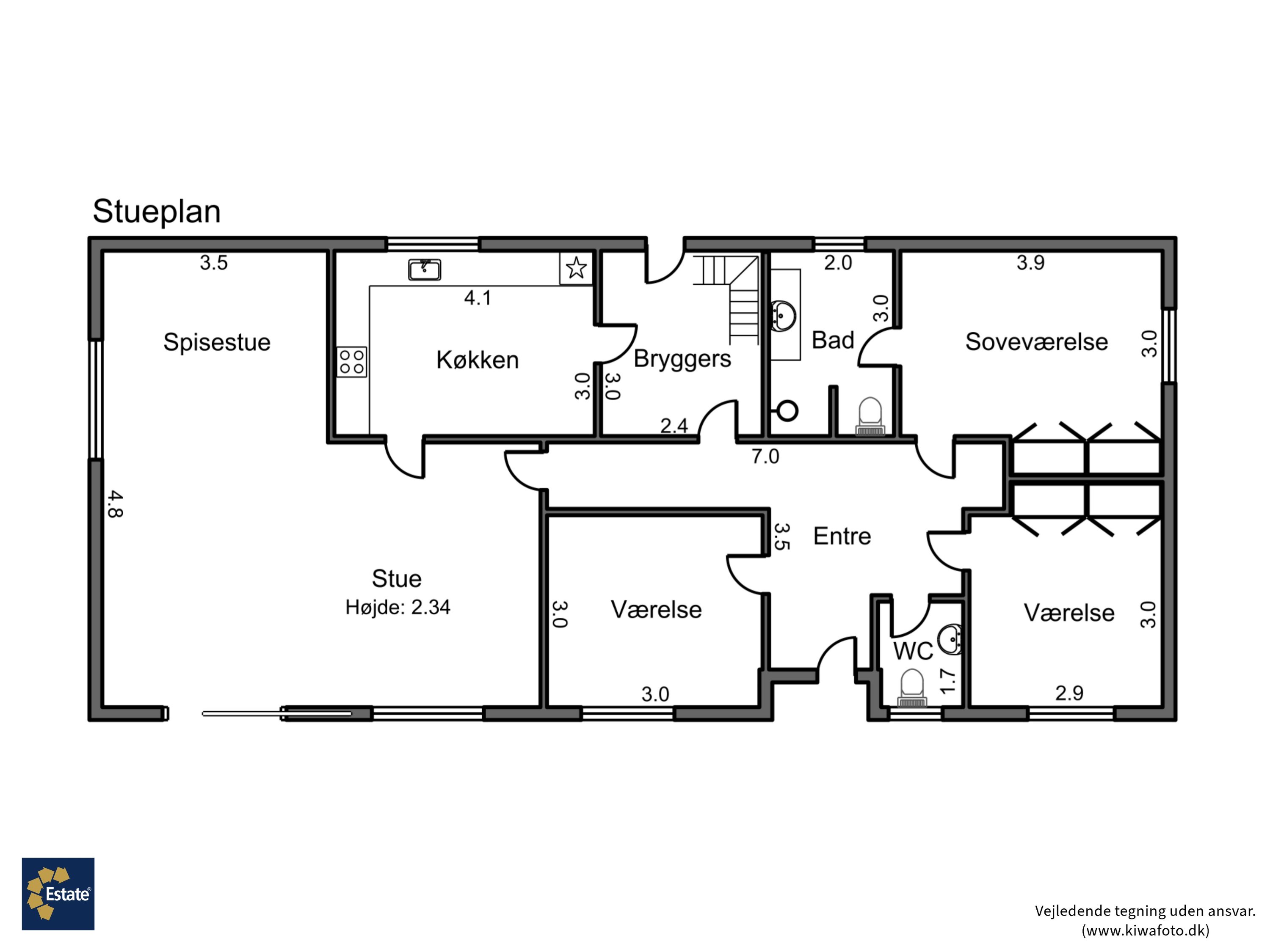 Plantegninger billede af Nylandsvej 27, 4913 Horslunde