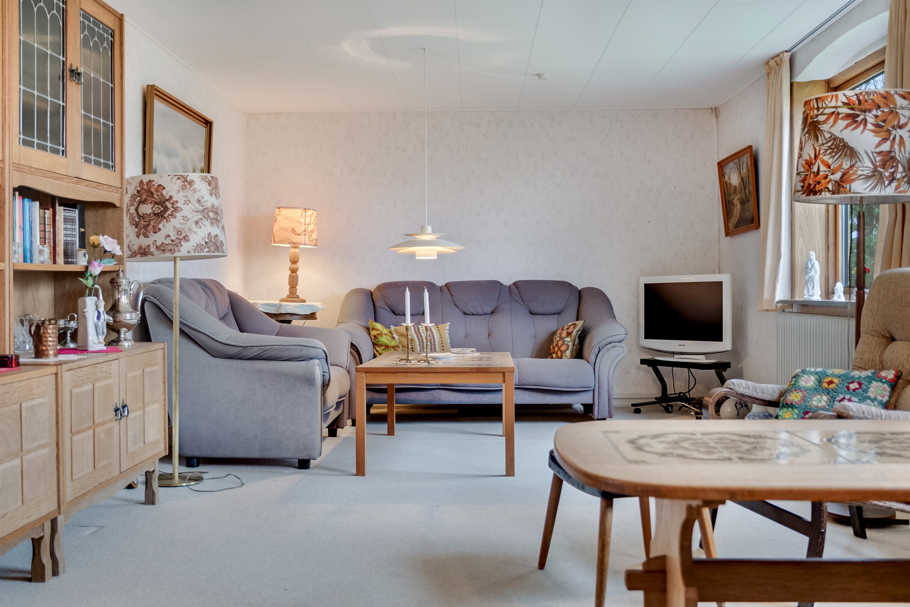 Fremhævet stue billede i fuldskærmstilstand. Billede af Kongeballevej 13, 5970 Ærøskøbing