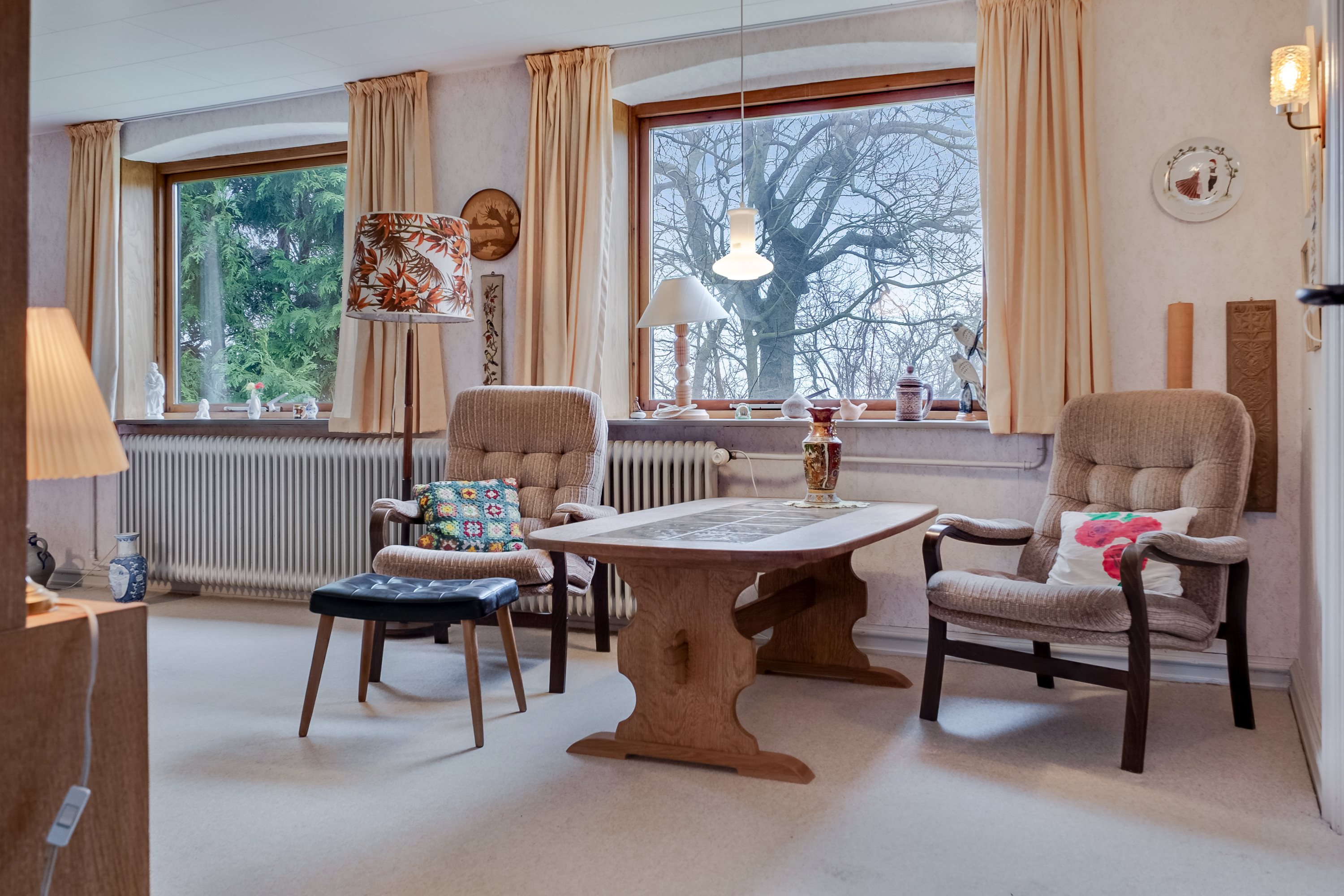 Fremhævet stue billede i fuldskærmstilstand. Billede af Kongeballevej 13, 5970 Ærøskøbing