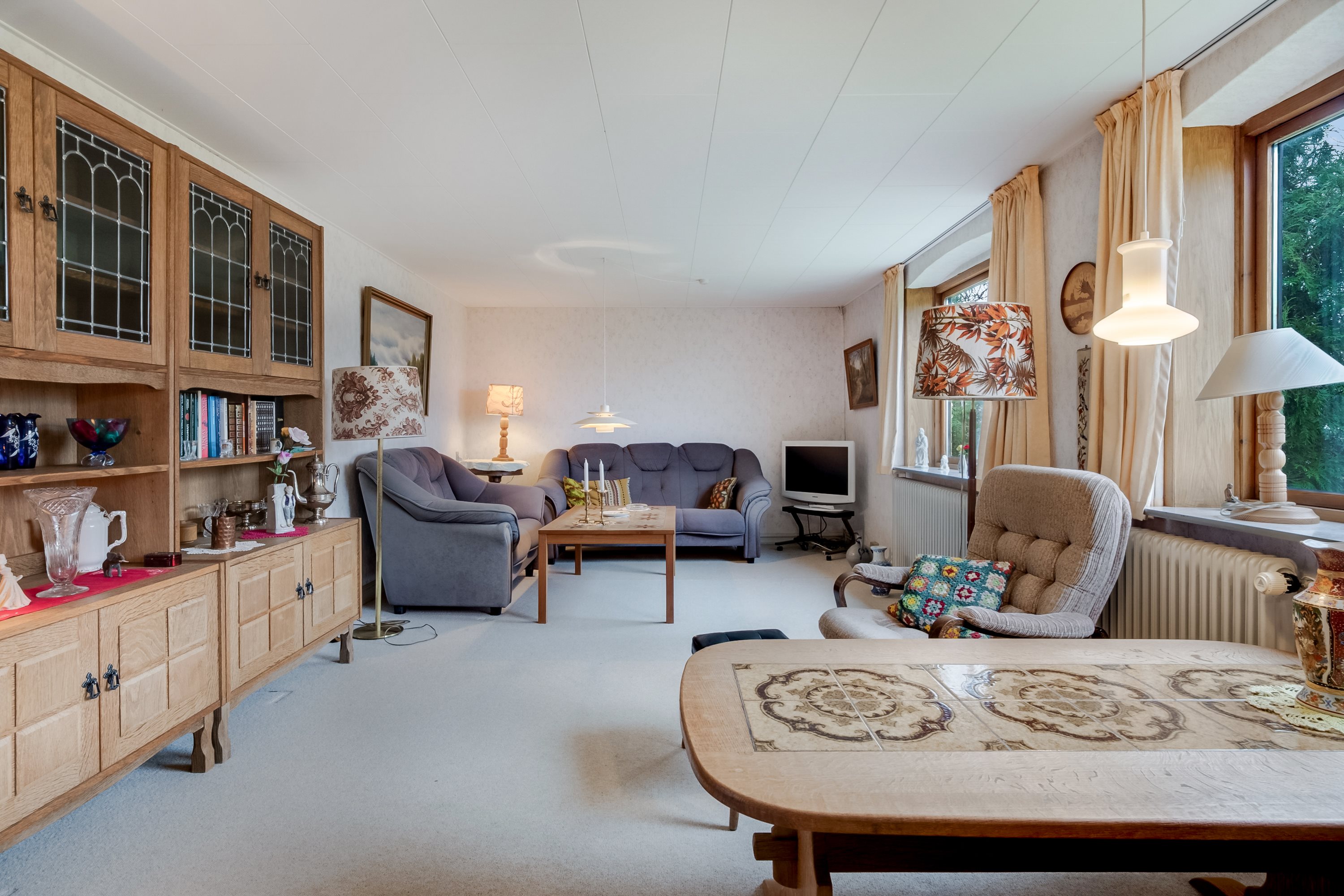 Fremhævet stue billede i fuldskærmstilstand. Billede af Kongeballevej 13, 5970 Ærøskøbing