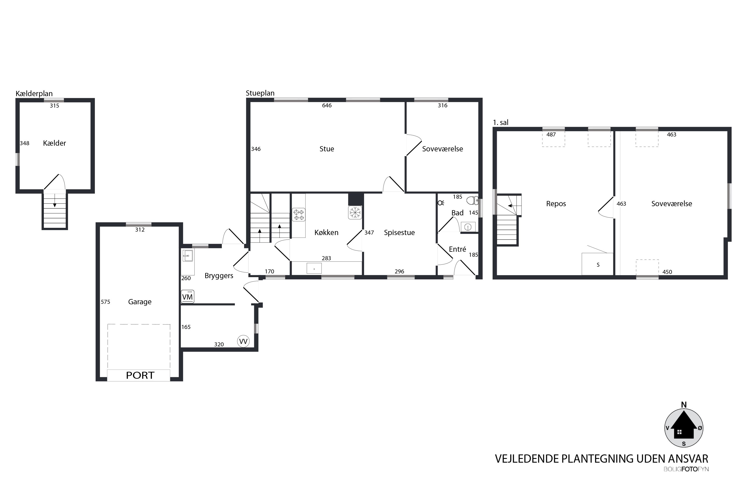 Plantegninger billede af Kongeballevej 13, 5970 Ærøskøbing