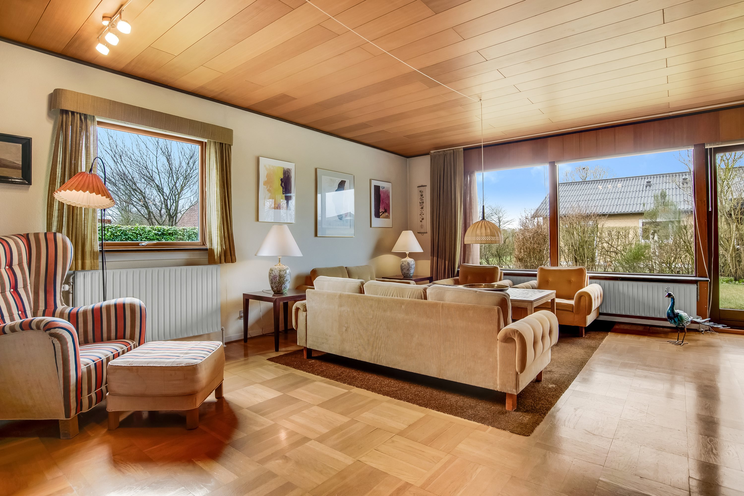 Fremhævet stue billede i fuldskærmstilstand. Billede af Kongehøjen 23, Hornshøj, 7500 Holstebro