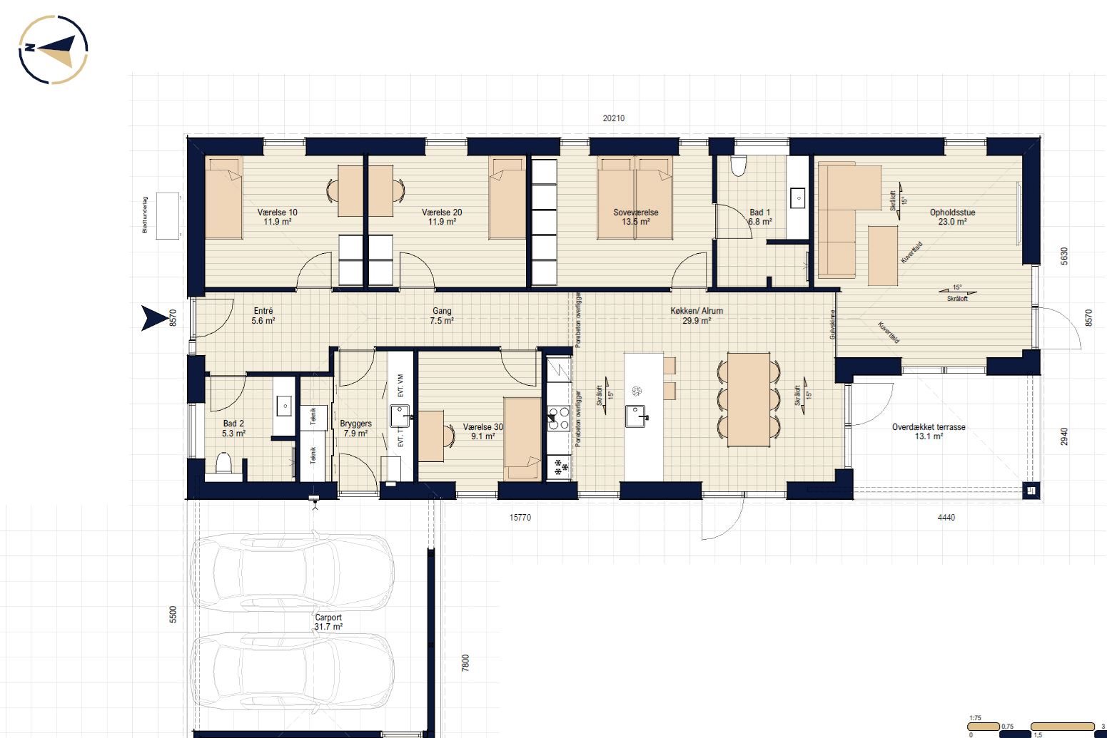 Plantegninger billede af Starvænget 1, Sønder Nærå, 5792 Årslev
