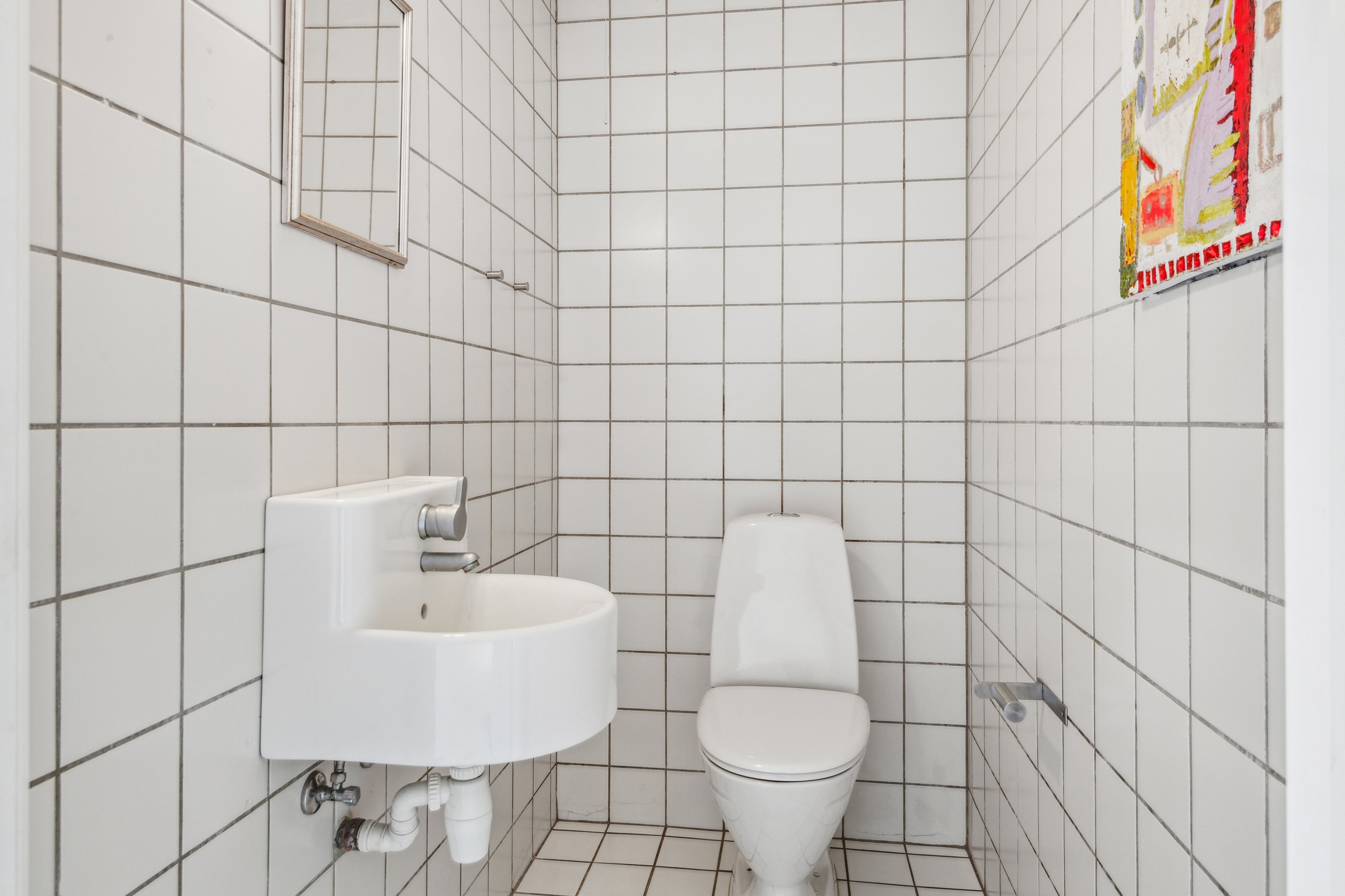 Fremhævet badeværelse billede i fuldskærmstilstand. Billede af Tostrupvej 45A, 9230 Svenstrup J