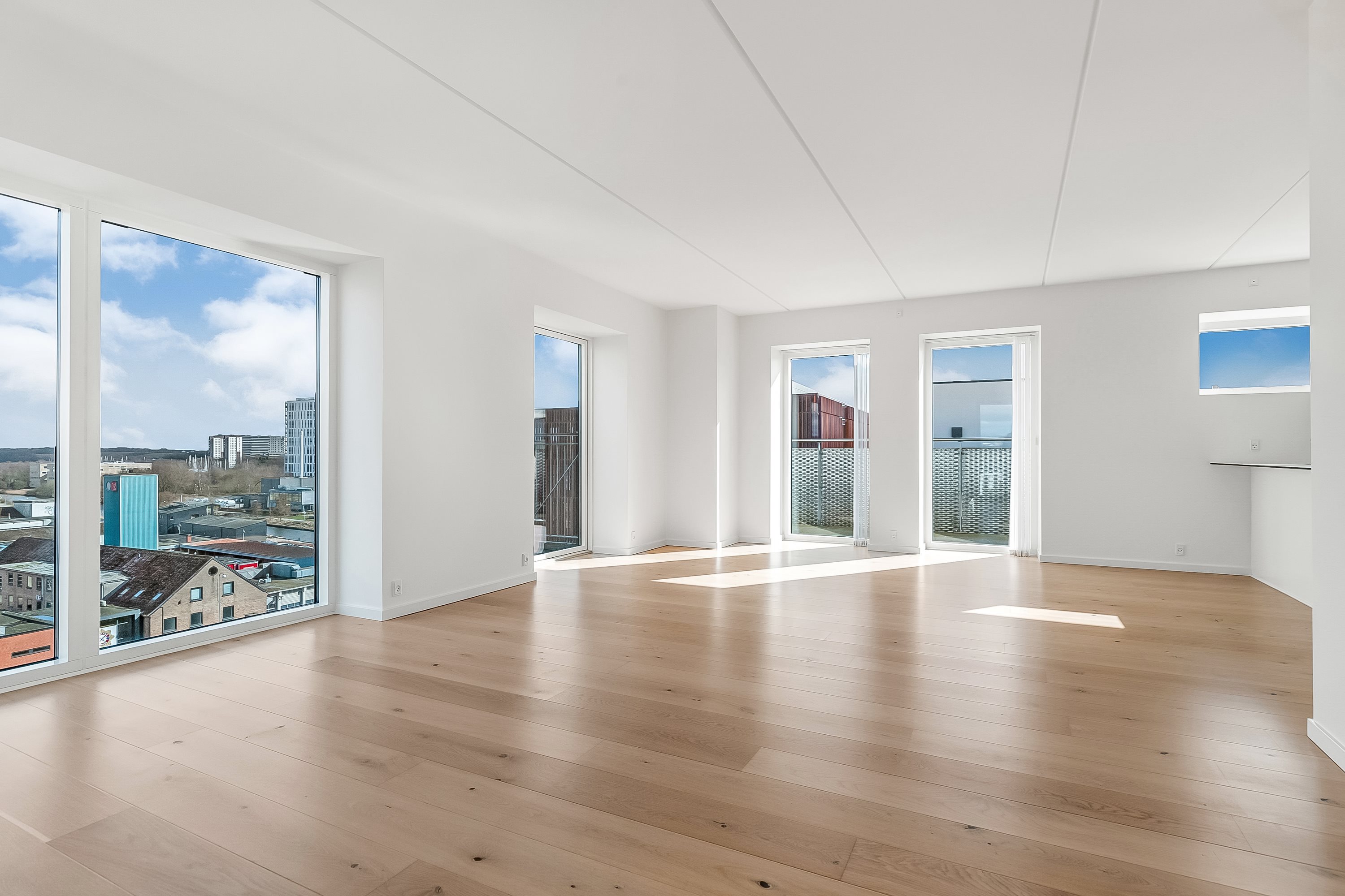 Fremhævet stue billede i fuldskærmstilstand. Billede af Havneparken 2, 6. 2., 6000 Kolding