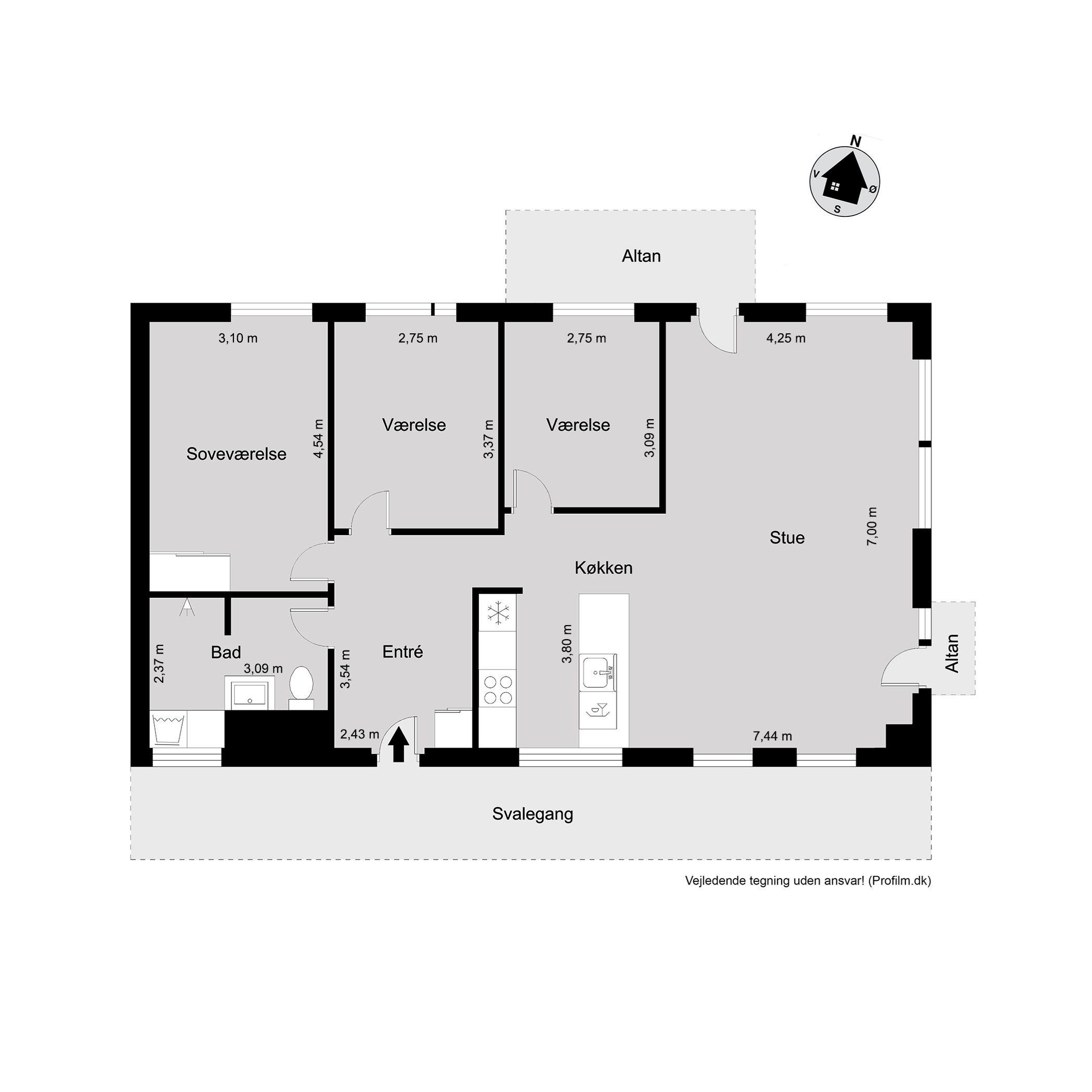 Plantegninger billede af Havneparken 2, 6. 2., 6000 Kolding