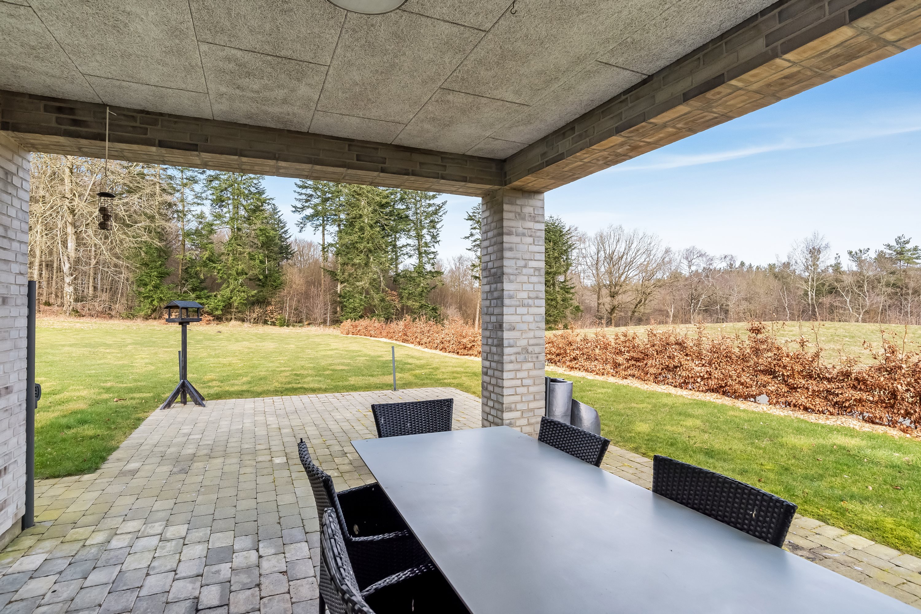 Fremhævet terrasse billede i fuldskærmstilstand. Billede af Under Bøgen 2, Halgårde, 7500 Holstebro