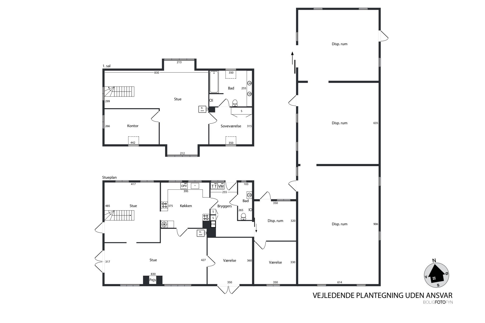 Plantegninger billede af Radbyvej 7, Allested, 5672 Broby