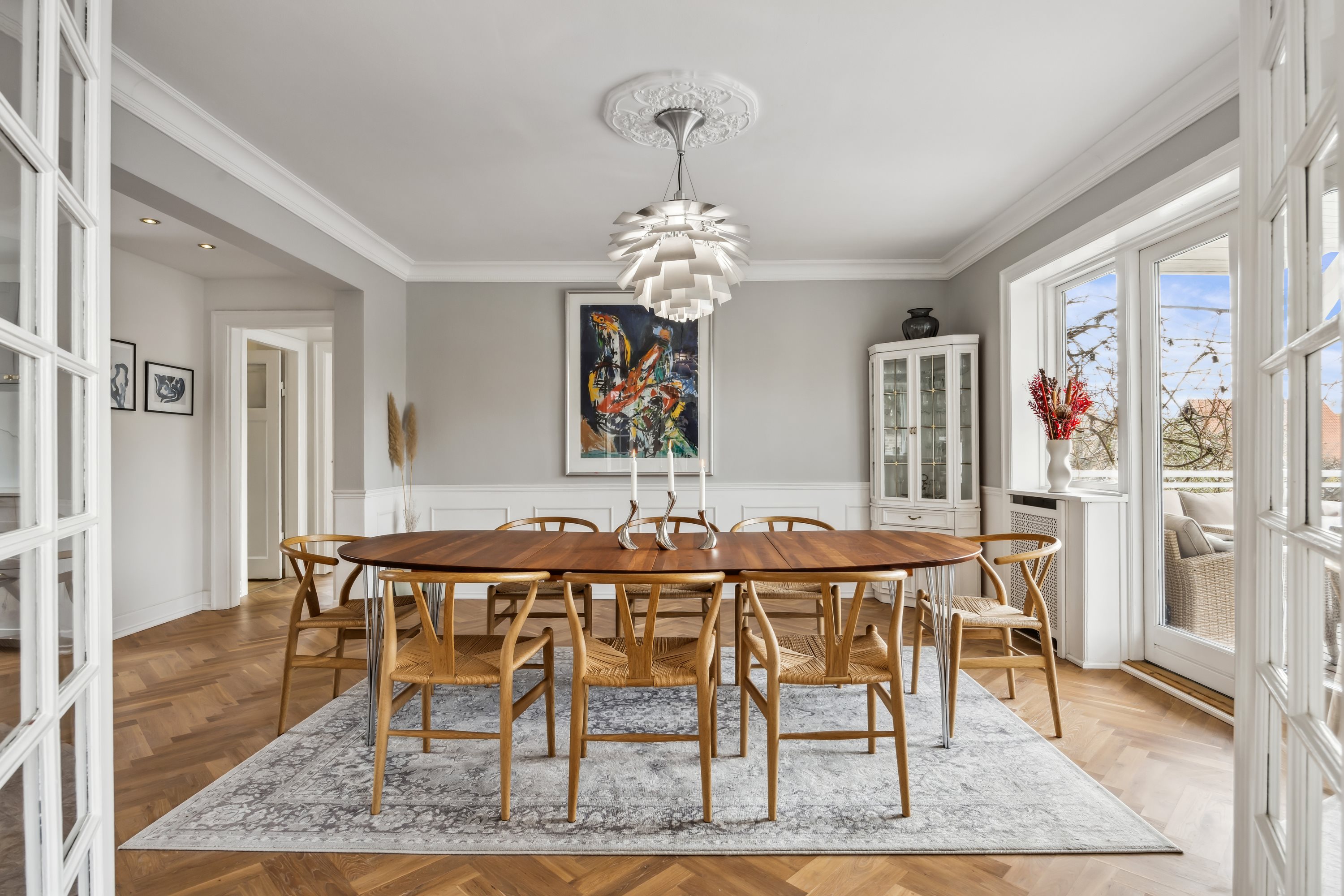 Fremhævet stue billede i fuldskærmstilstand. Billede af Erichsensvej 8, st.., 2820 Gentofte