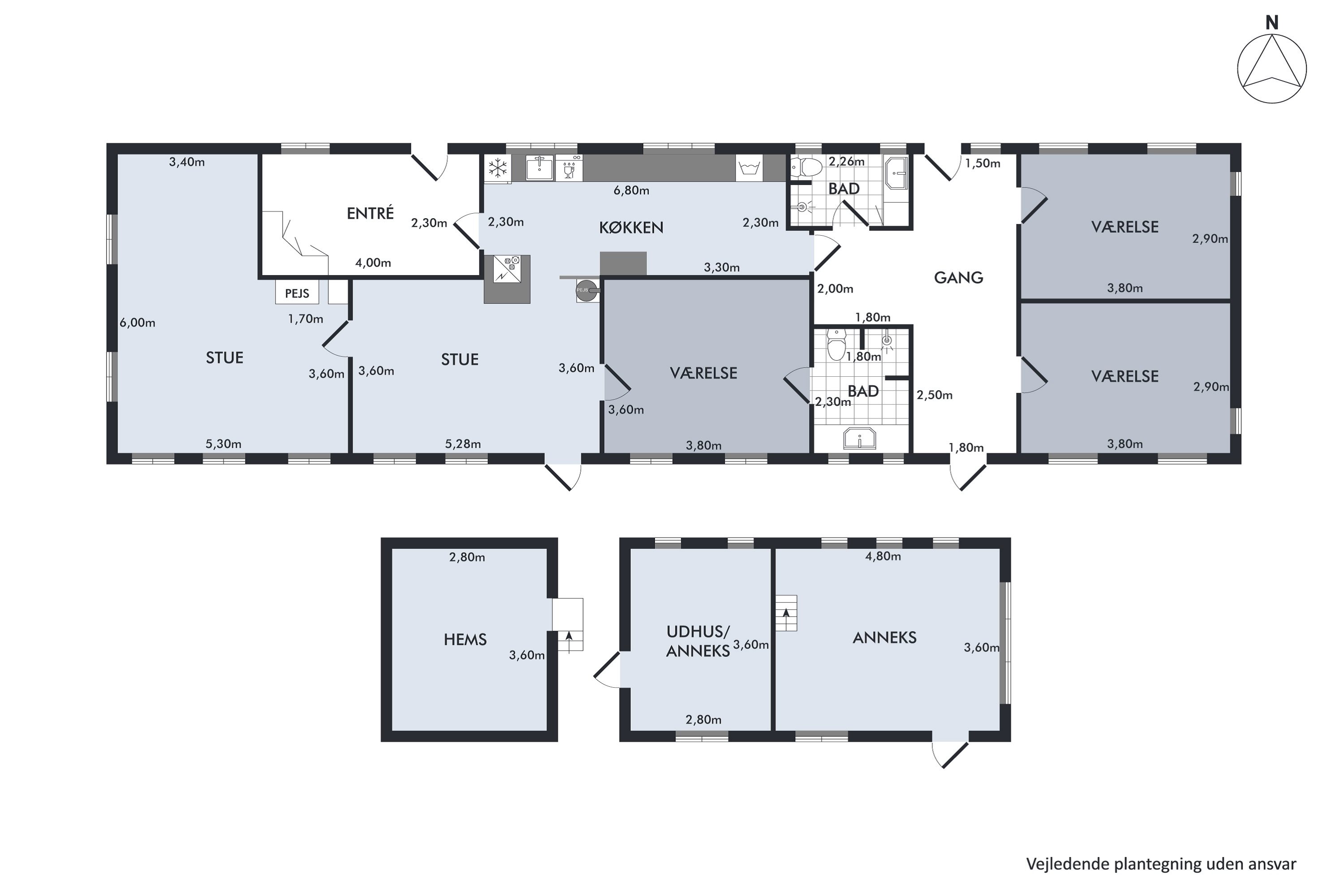 Plantegninger billede af Agersigen 22, Vesterø Havn, 9940 Læsø