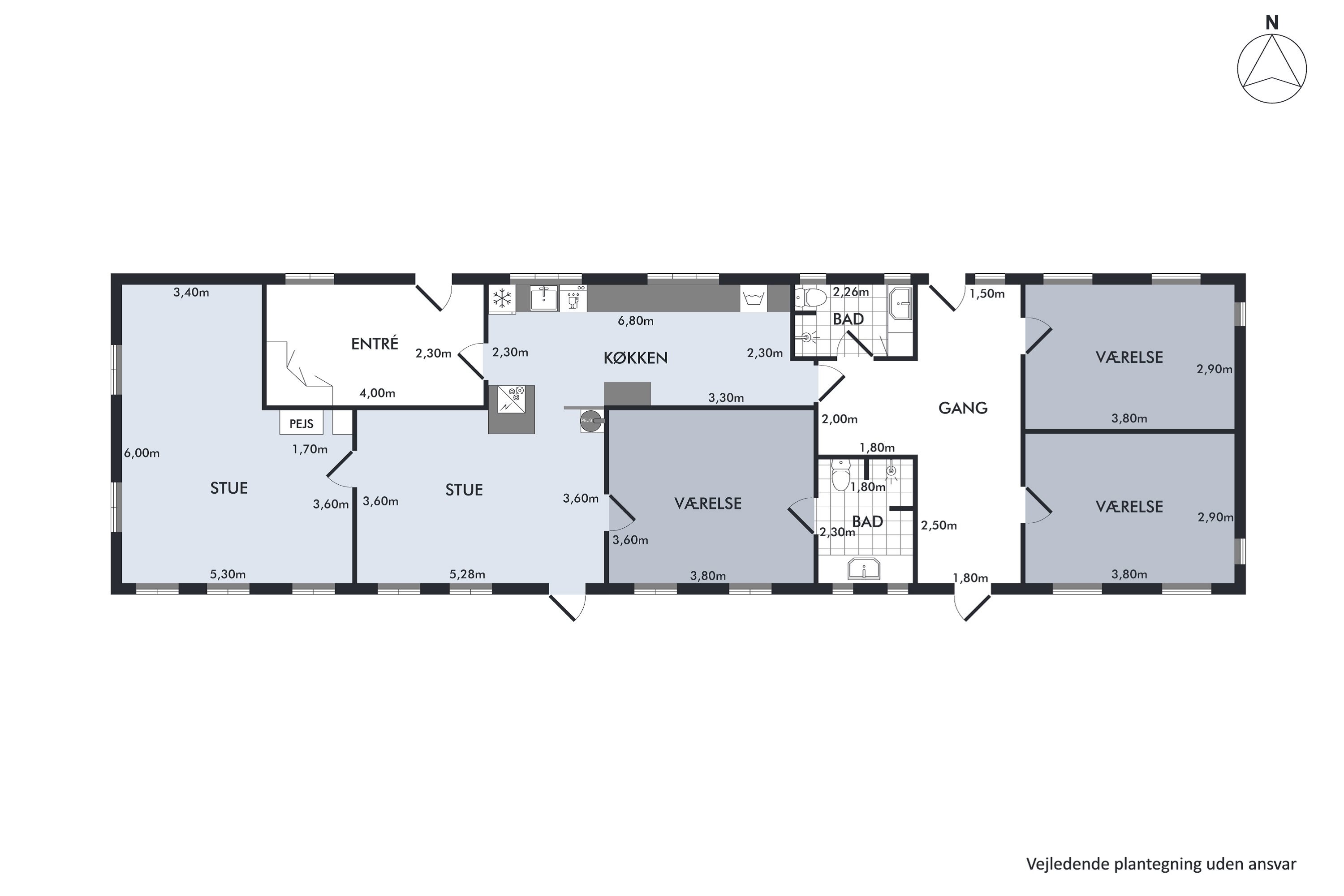 Plantegninger billede af Agersigen 22, Vesterø Havn, 9940 Læsø