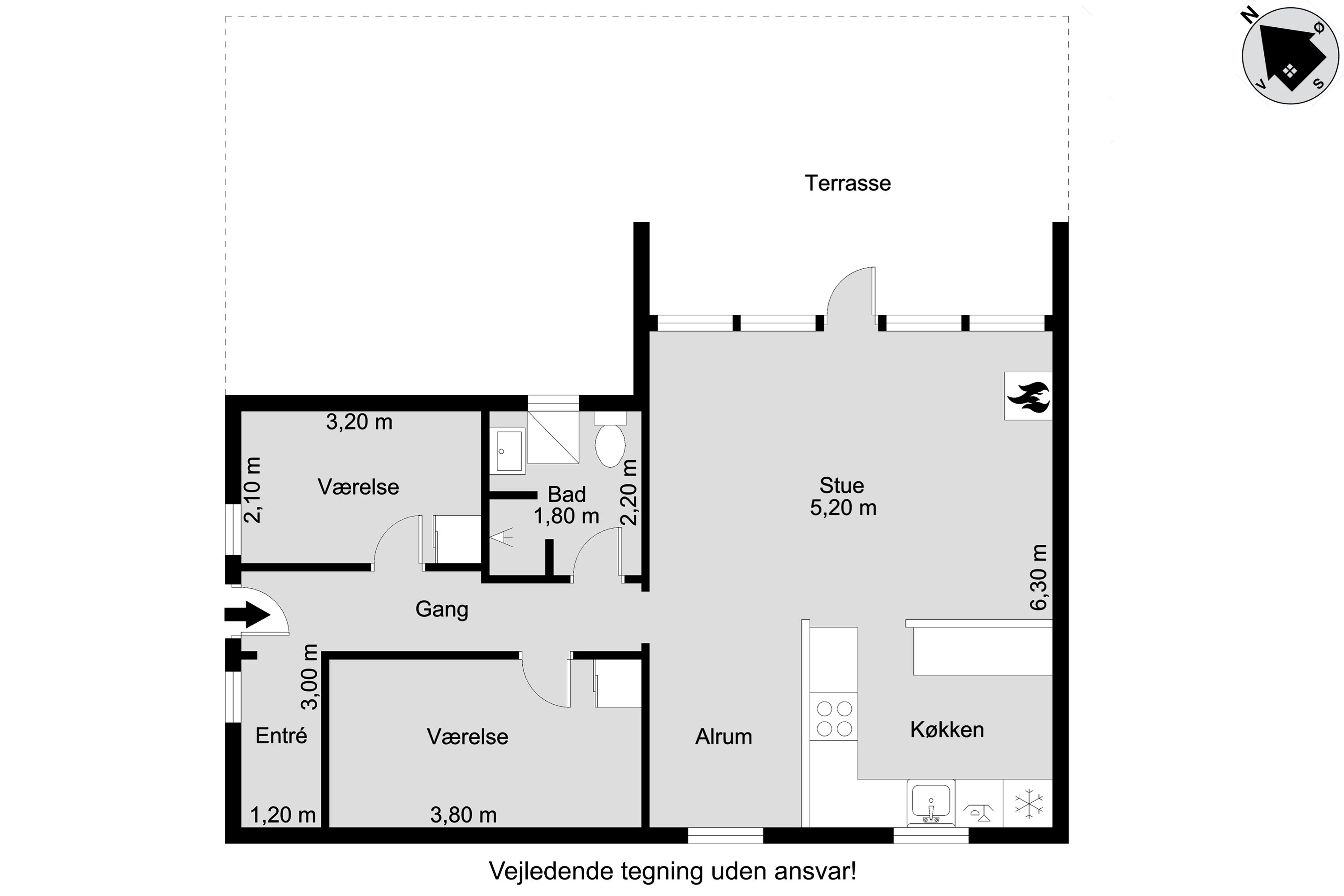 Plantegninger billede af Hjelmevej 5, Søndervig, 6950 Ringkøbing