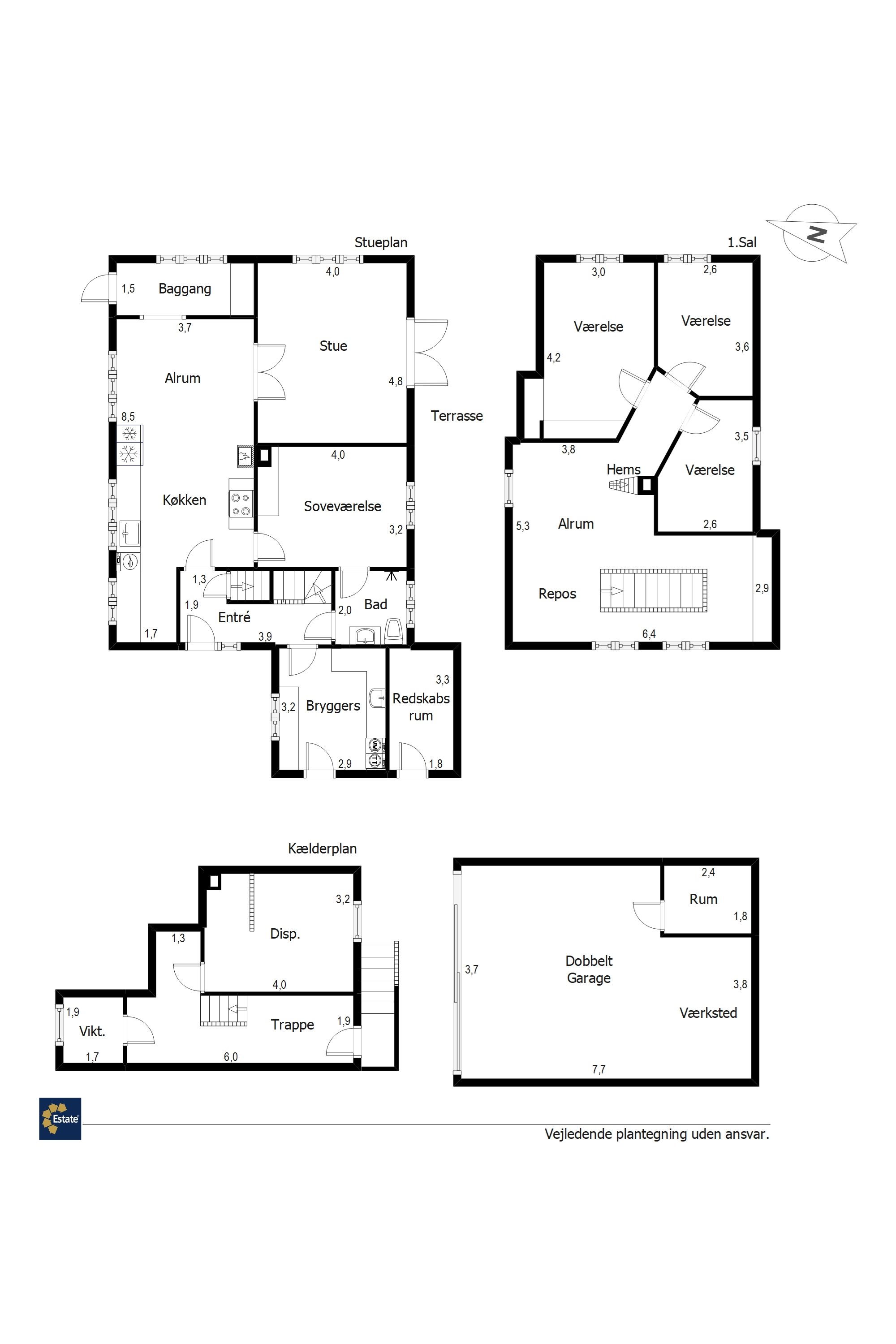 Plantegninger billede af Almstokvej 17, 7190 Billund