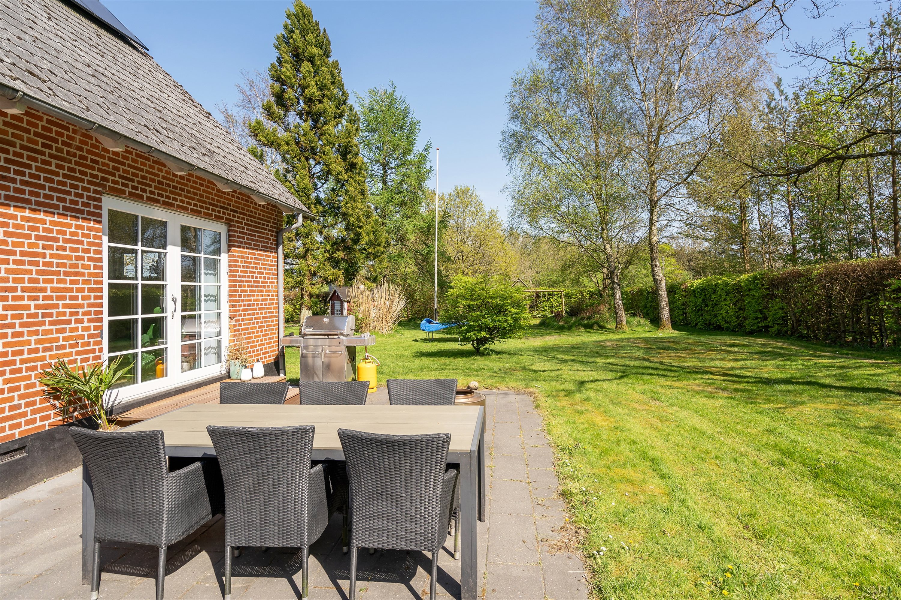 Fremhævet terrasse billede i fuldskærmstilstand. Billede af Almstokvej 17, 7190 Billund