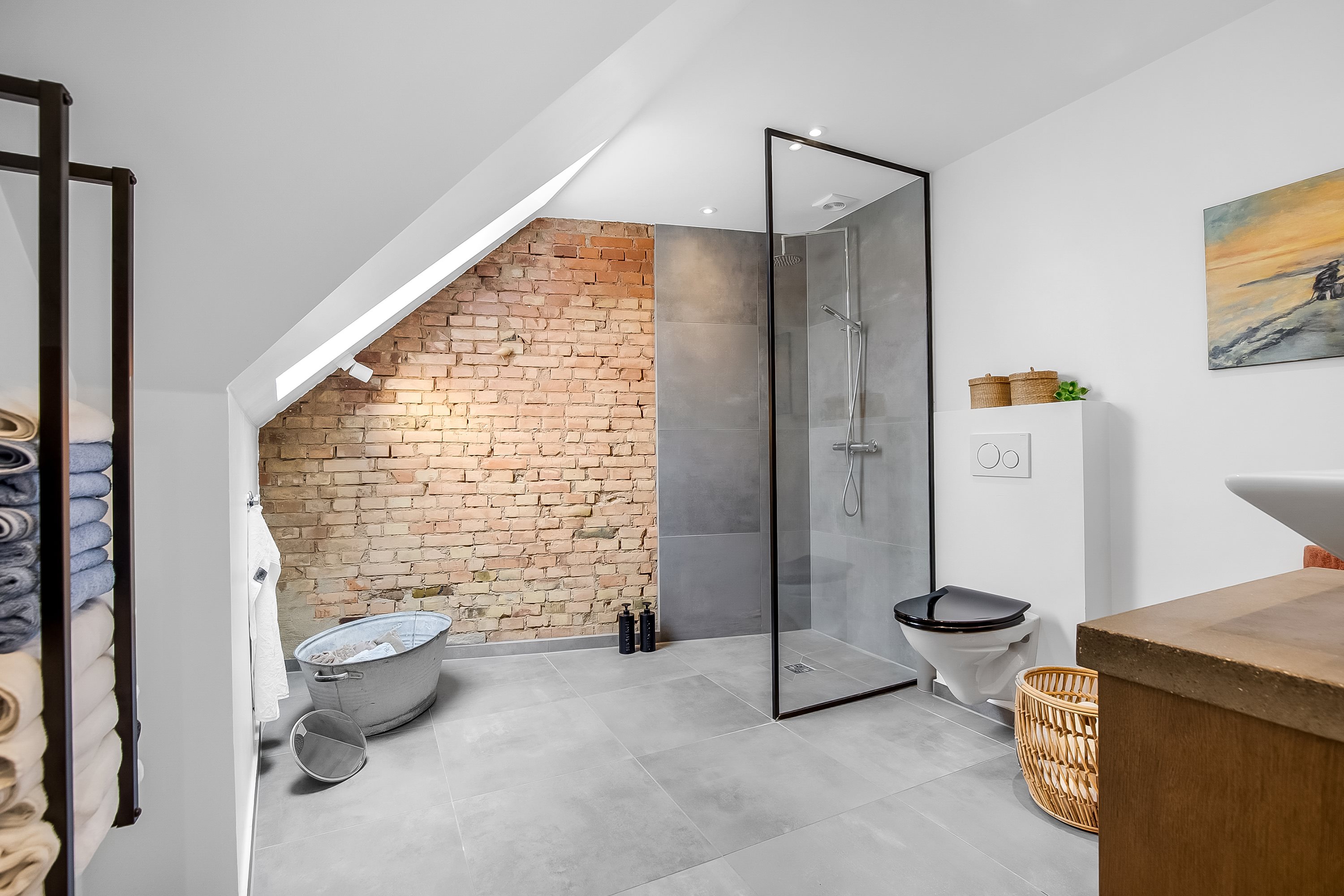 Fremhævet badeværelse billede i fuldskærmstilstand. Billede af Blæsbjerggade 2A, 3., 6000 Kolding