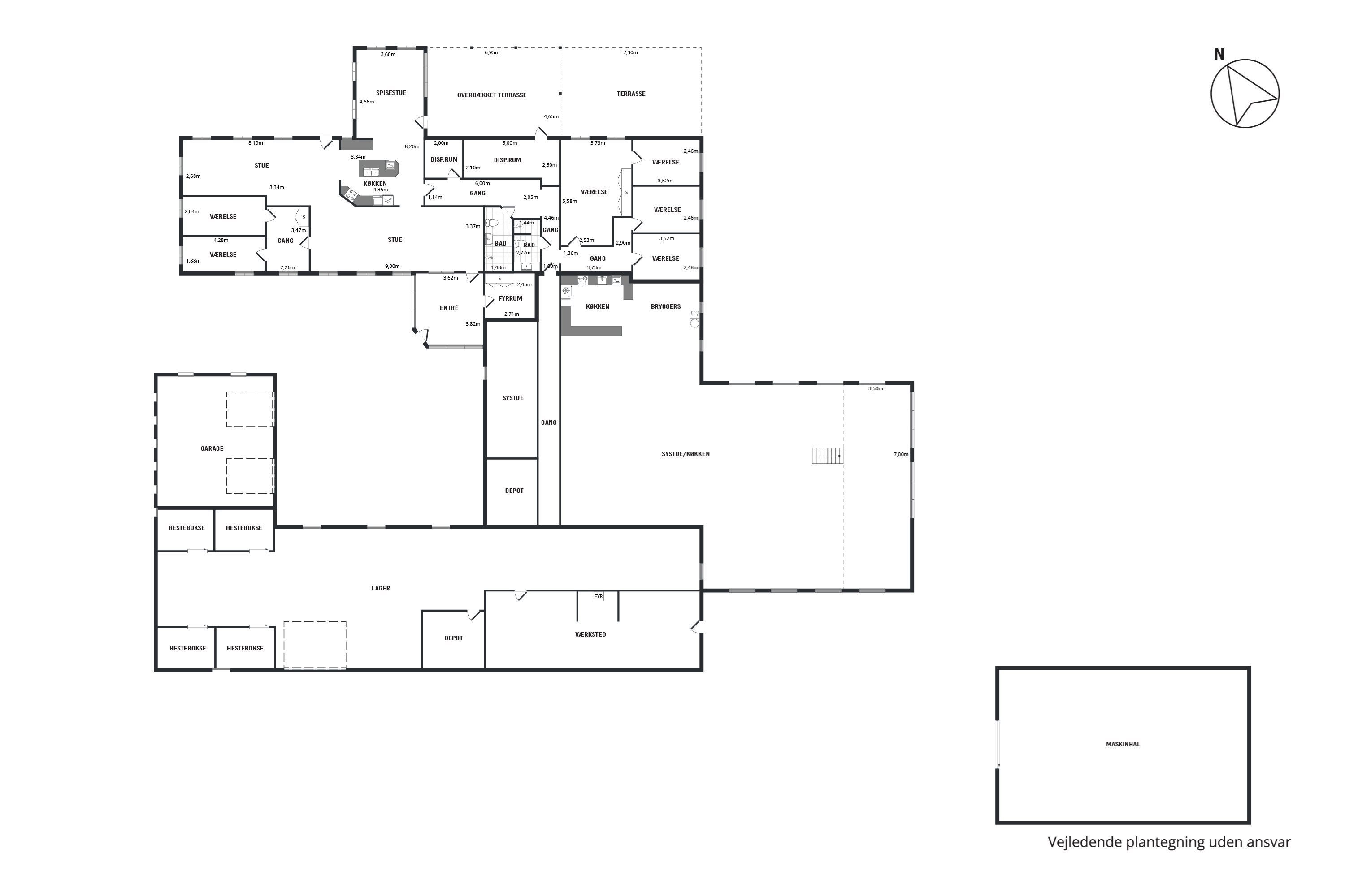 Plantegninger billede af Søndregårde 9, Øland, 9460 Brovst