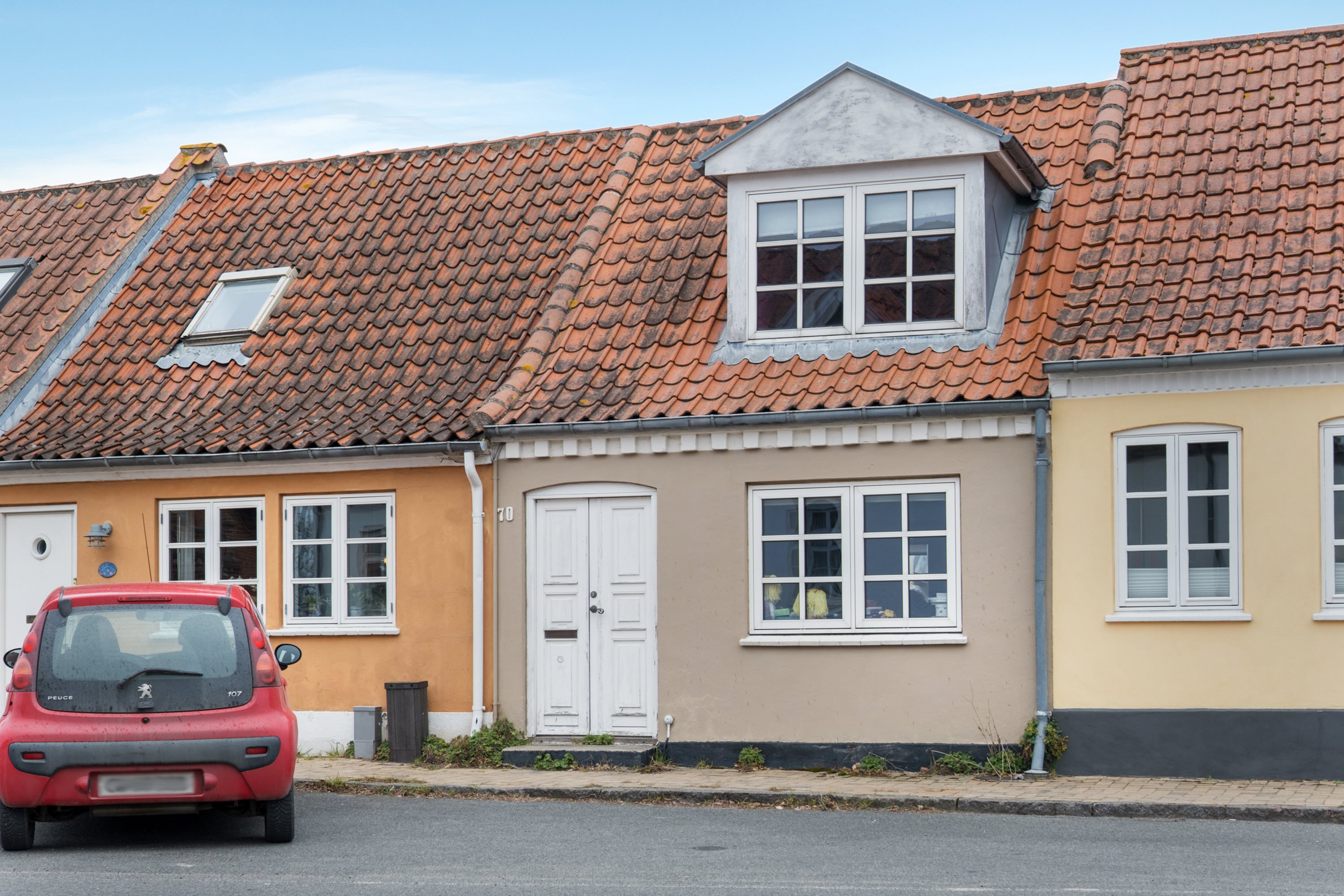 Rækkehus: Facade på Vestergade 70, 5300 Kerteminde