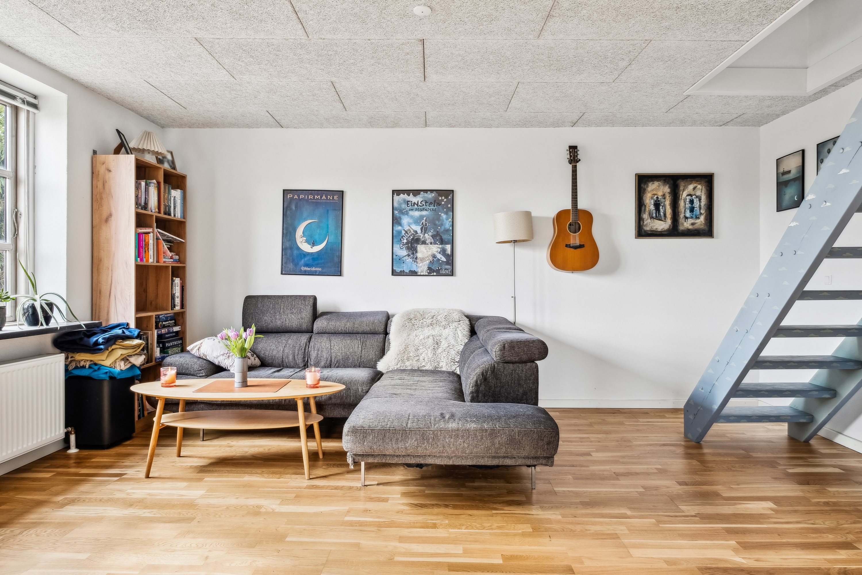 Fremhævet stue billede i fuldskærmstilstand. Billede af Kyradservej 31, Nordlige bydel, 8700 Horsens